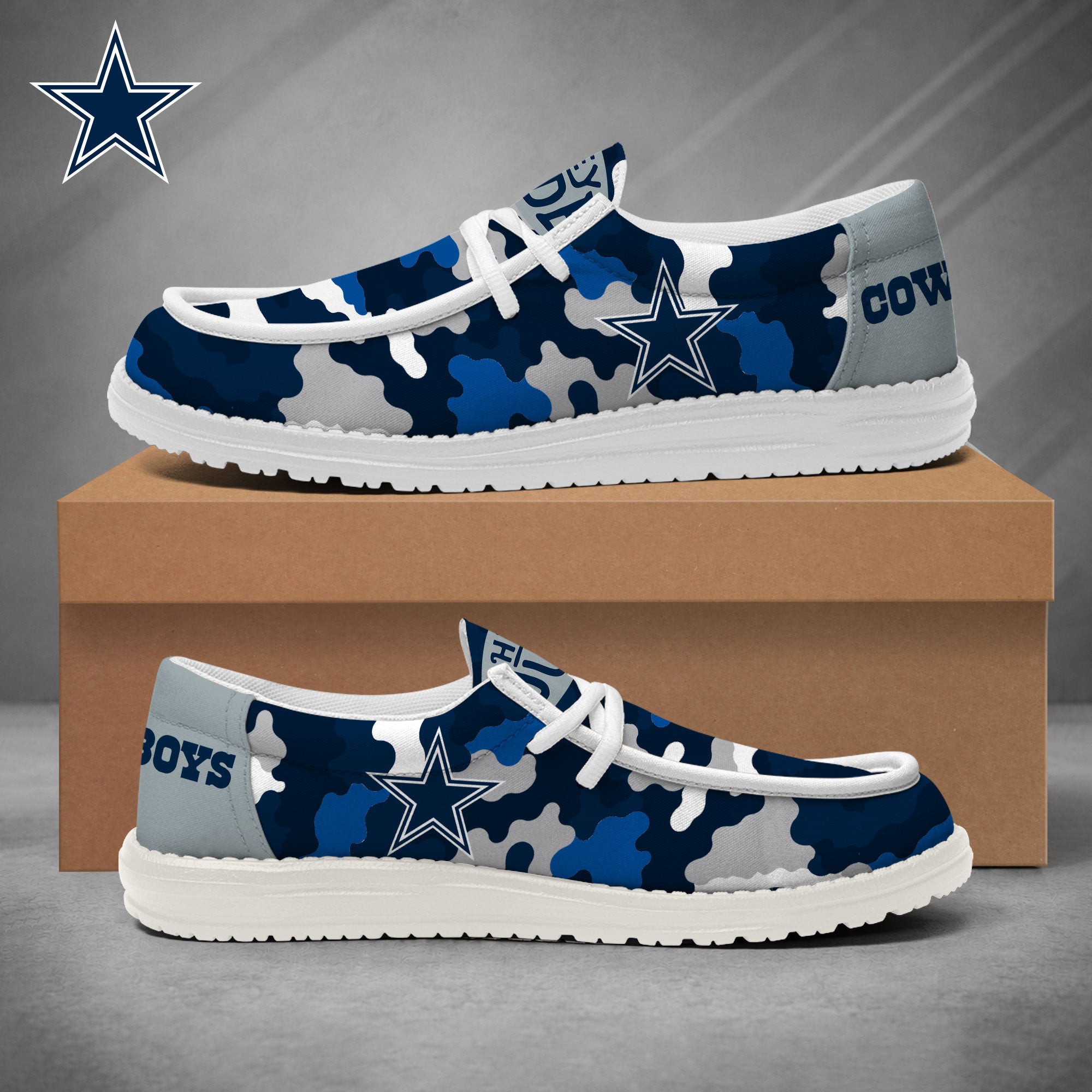Dallas Cowboys Lace Up Loafers 2026