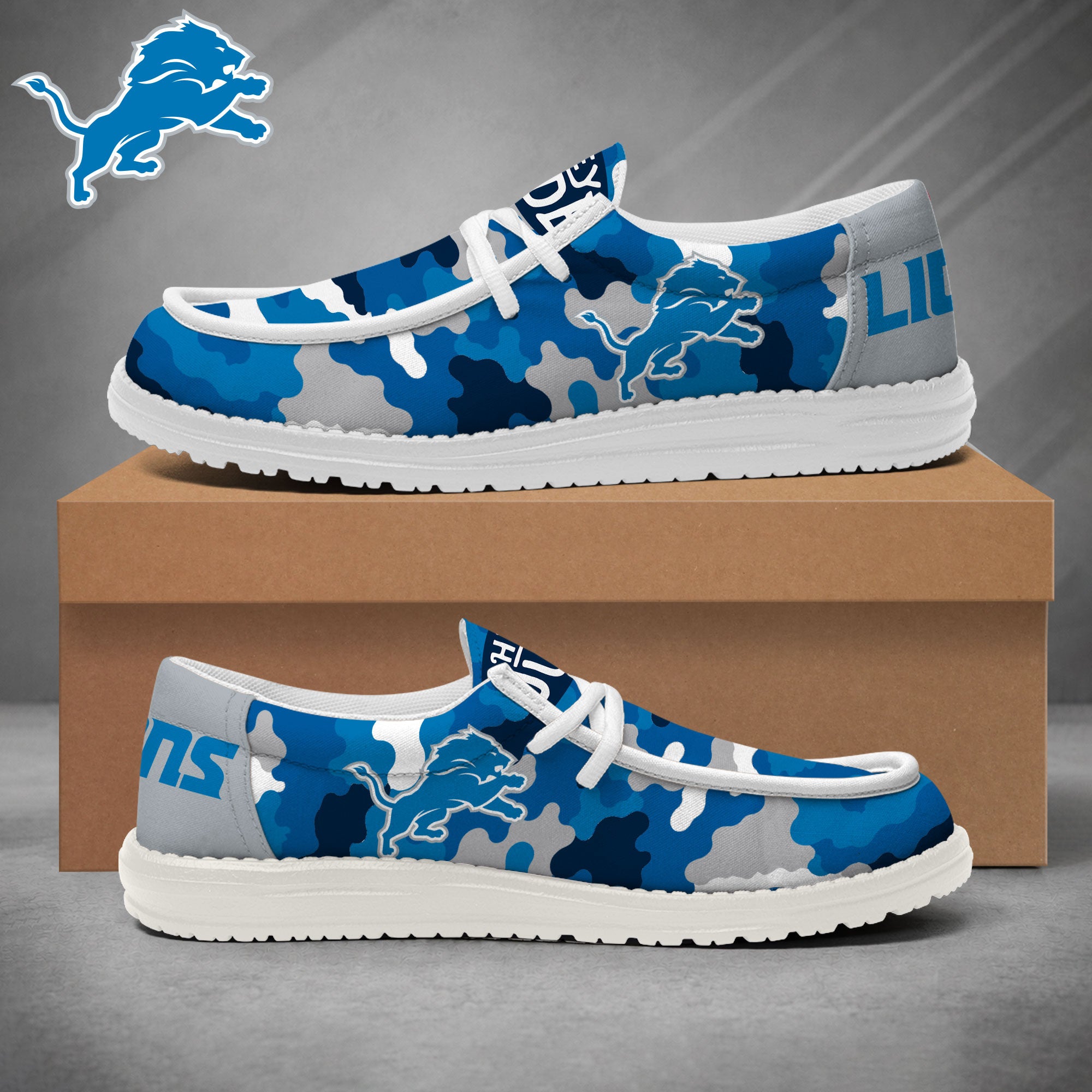 Detroit Lions Lace Up Loafers 2026
