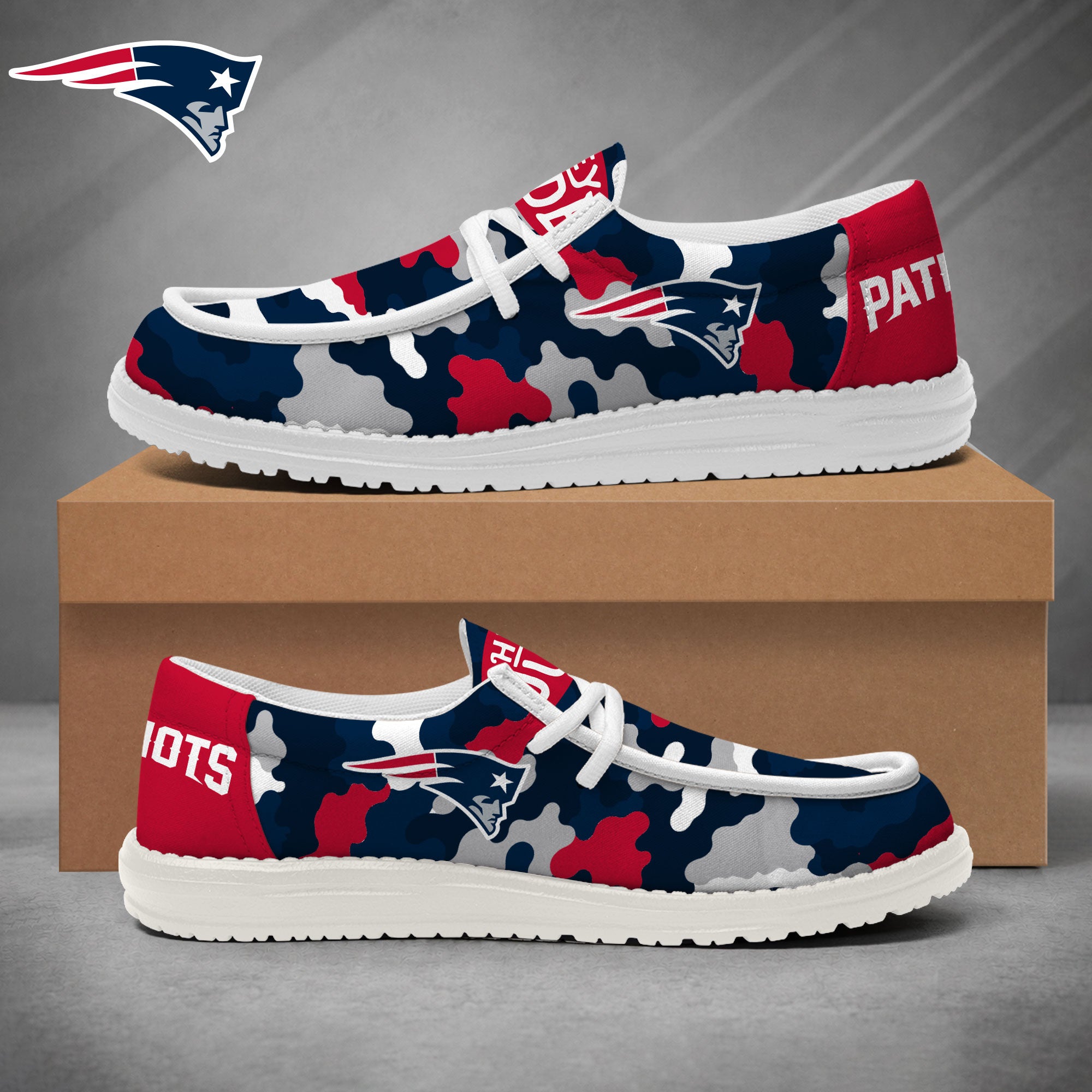 New England Patriots Lace Up Loafers 2026