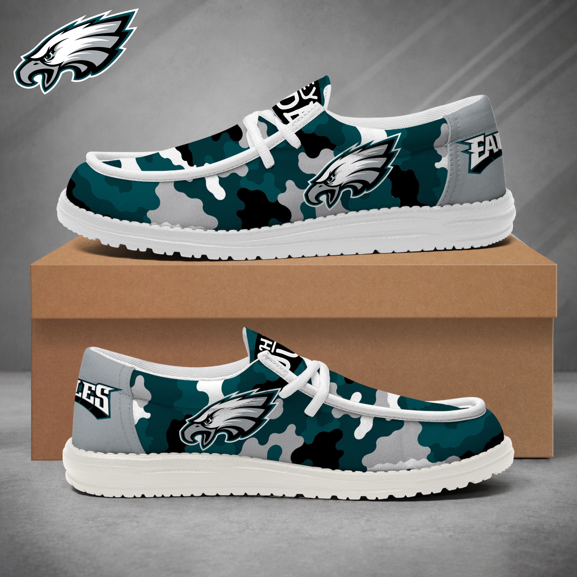 Philadelphia Eagles Lace Up Loafers 2026