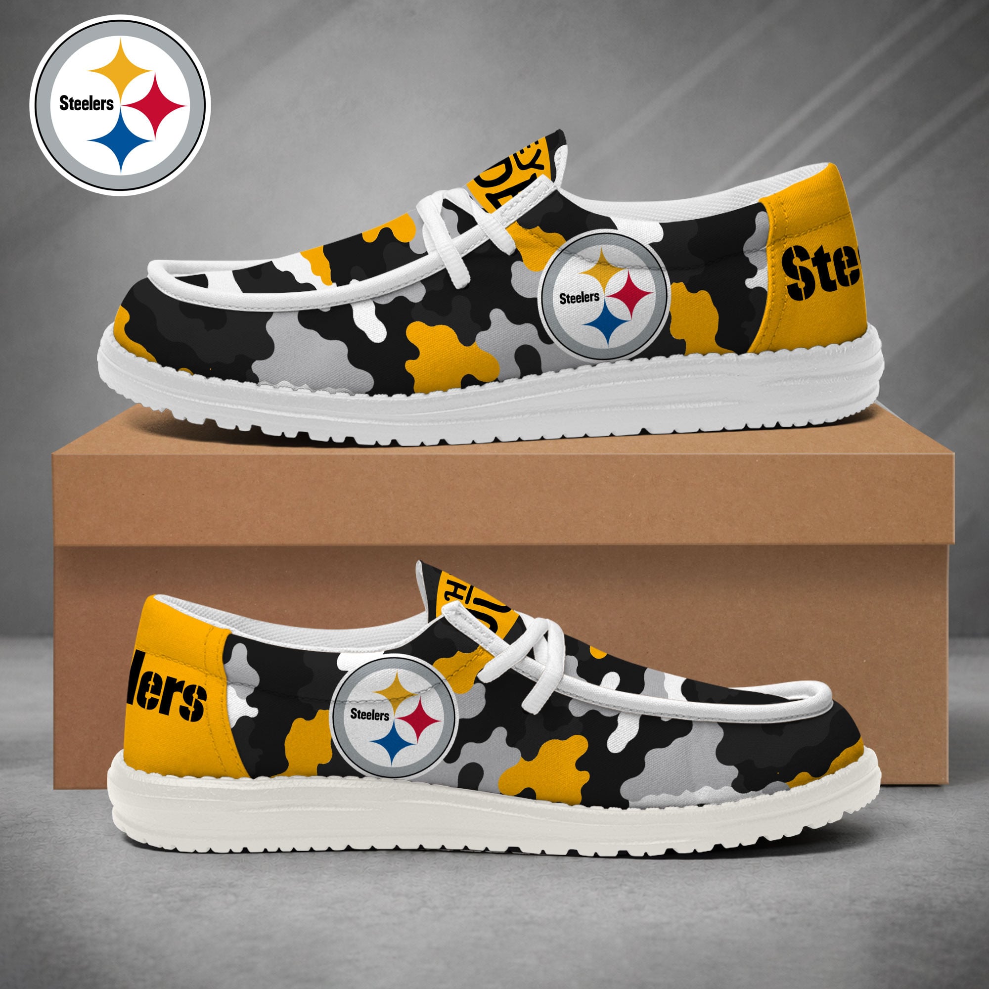 Pittsburgh Steelers Lace Up Loafers 2026