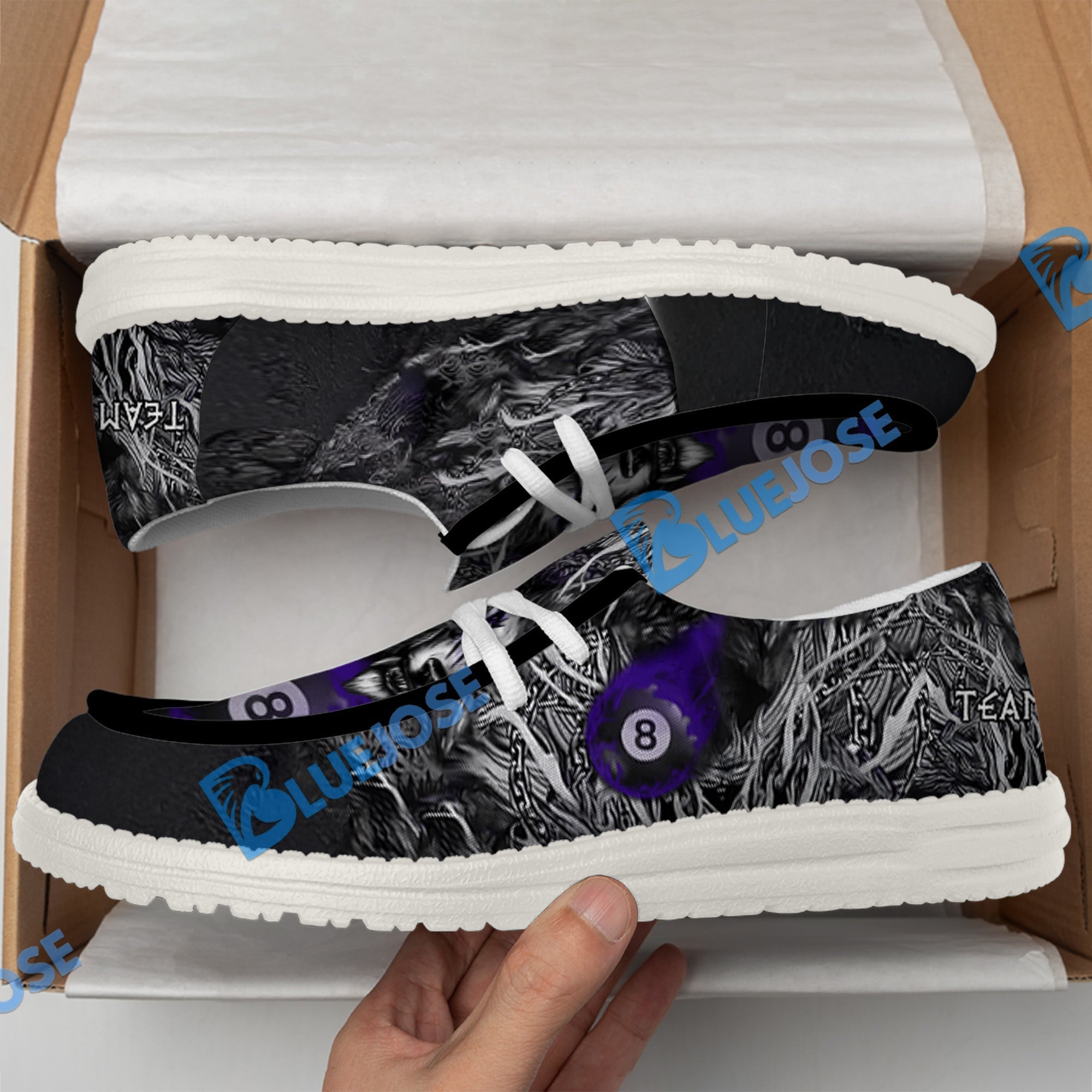 Billiards 8 Chain Scar Wolf Lace Up Loafers 2026