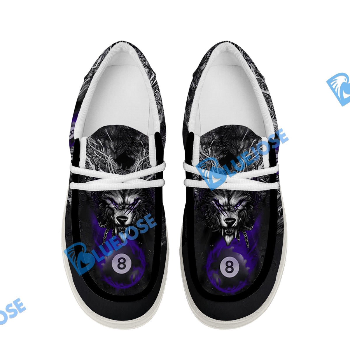 Billiards 8 Chain Scar Wolf Lace Up Loafers 2026