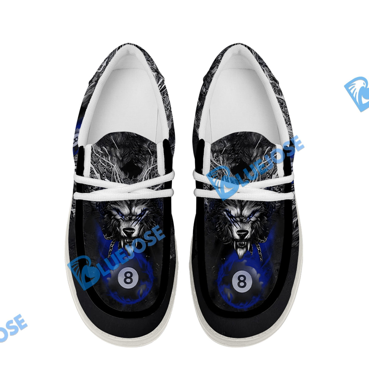 Billiards 8 Chain Scar Wolf Lace Up Loafers 2026