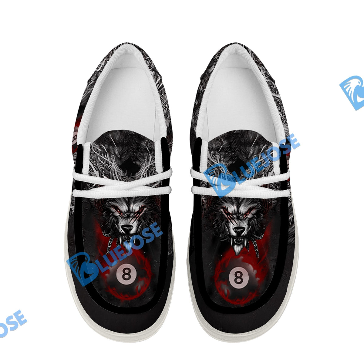 Billiards 8 Chain Scar Wolf Lace Up Loafers 2026