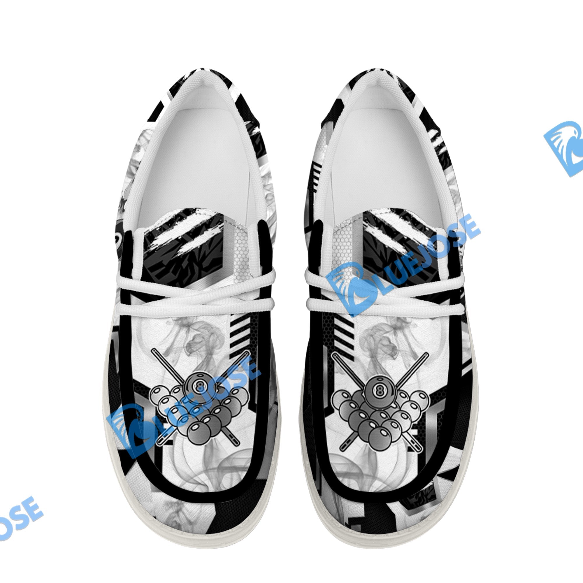 Billiards Ball 8 Line Smoke Lace Up Loafers 2026