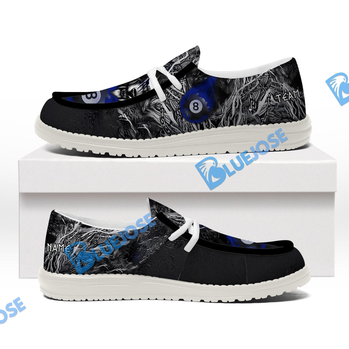 Billiards 8 Chain Scar Wolf Lace Up Loafers 2026
