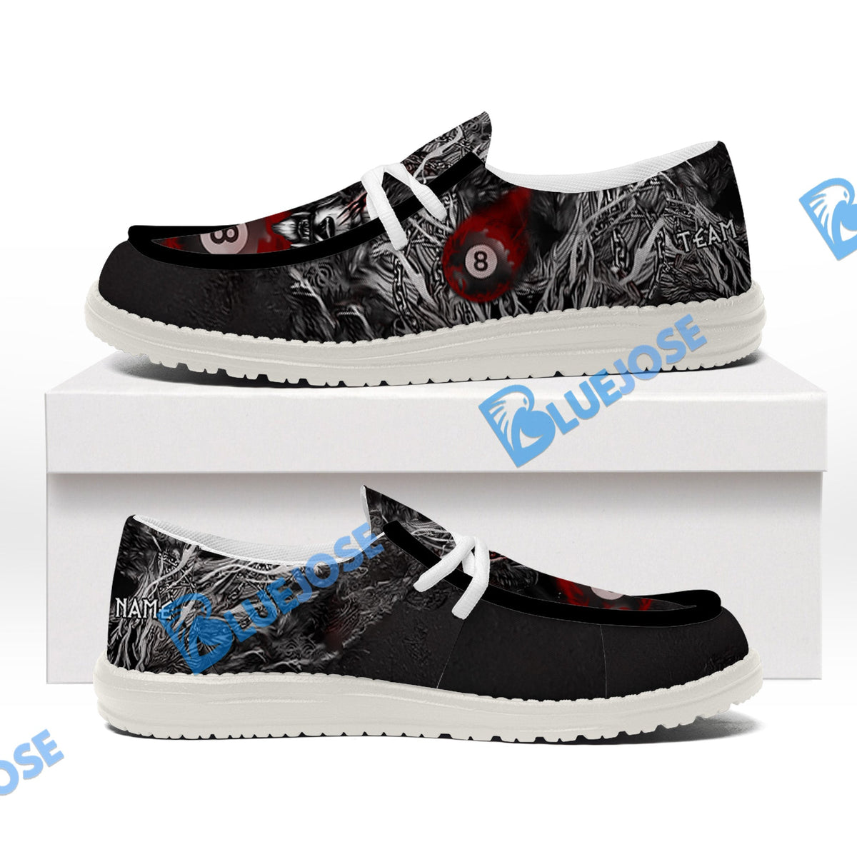 Billiards 8 Chain Scar Wolf Lace Up Loafers 2026