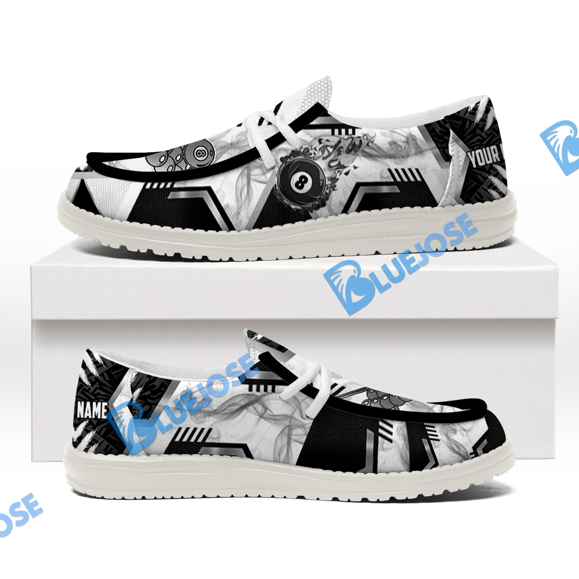 Billiards Ball 8 Line Smoke Lace Up Loafers 2026