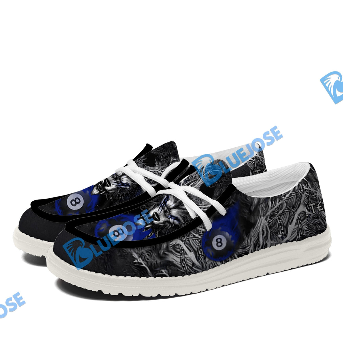 Billiards 8 Chain Scar Wolf Lace Up Loafers 2026