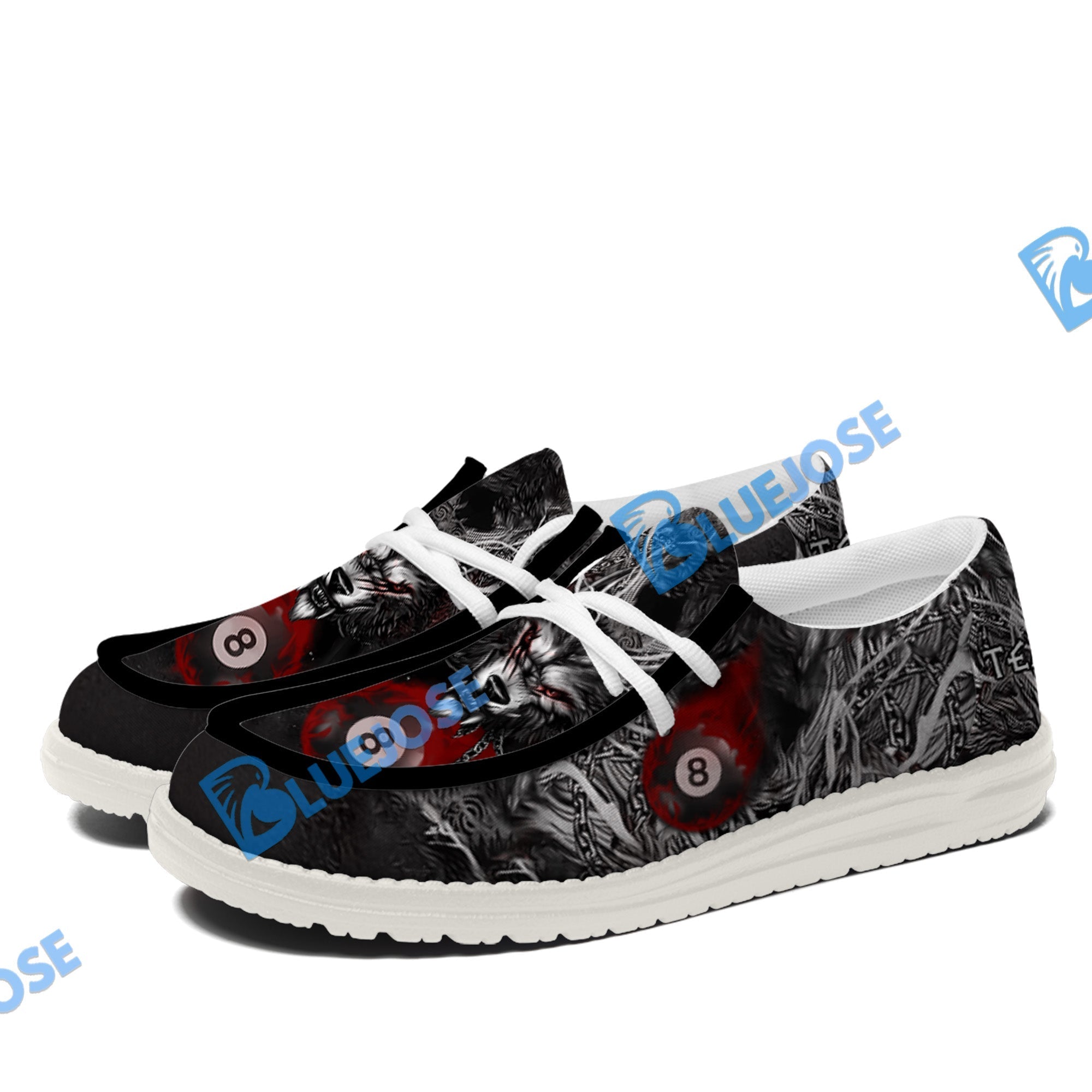 Billiards 8 Chain Scar Wolf Lace Up Loafers 2026