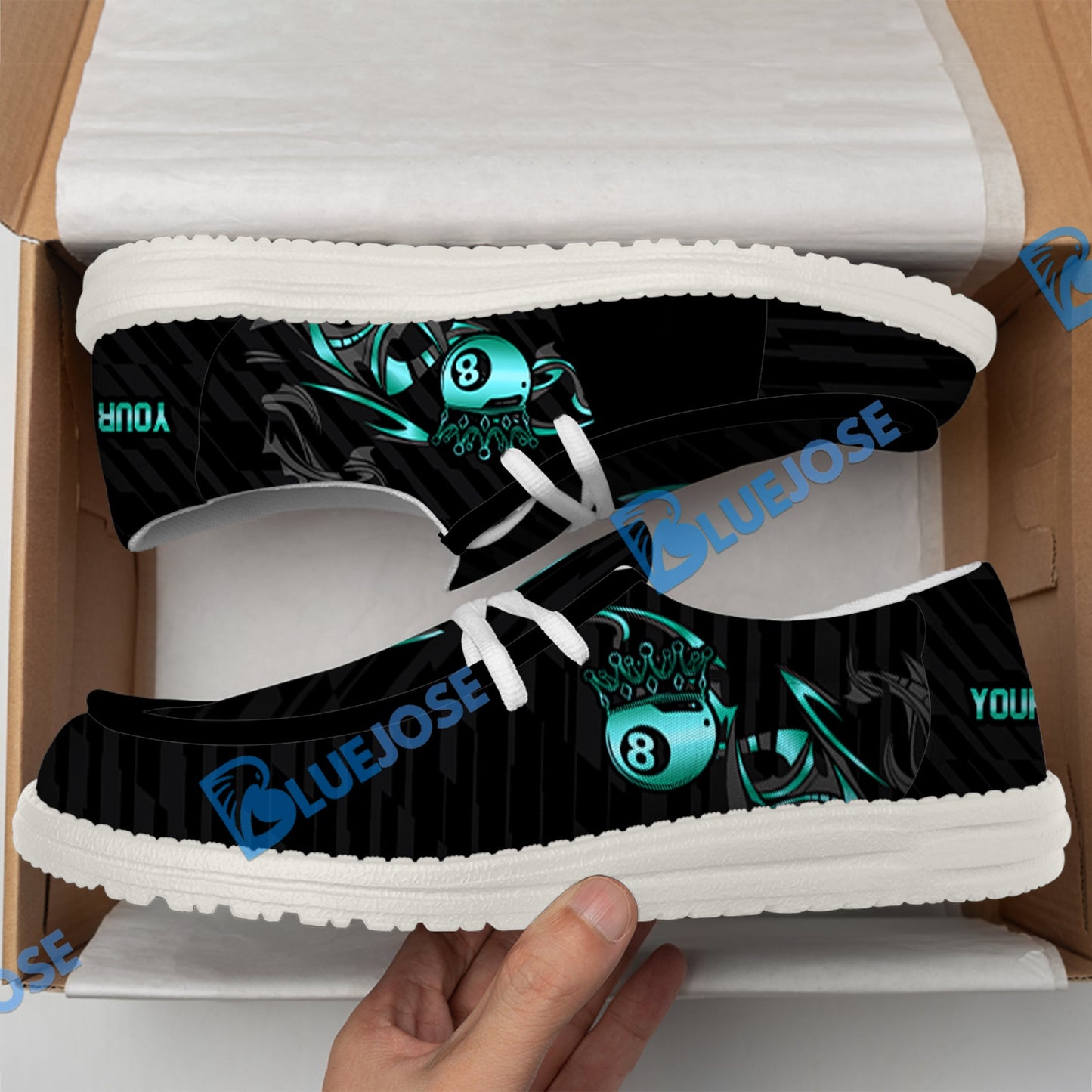 Billiards Ball 8 Crown Lace Up Loafers 2026