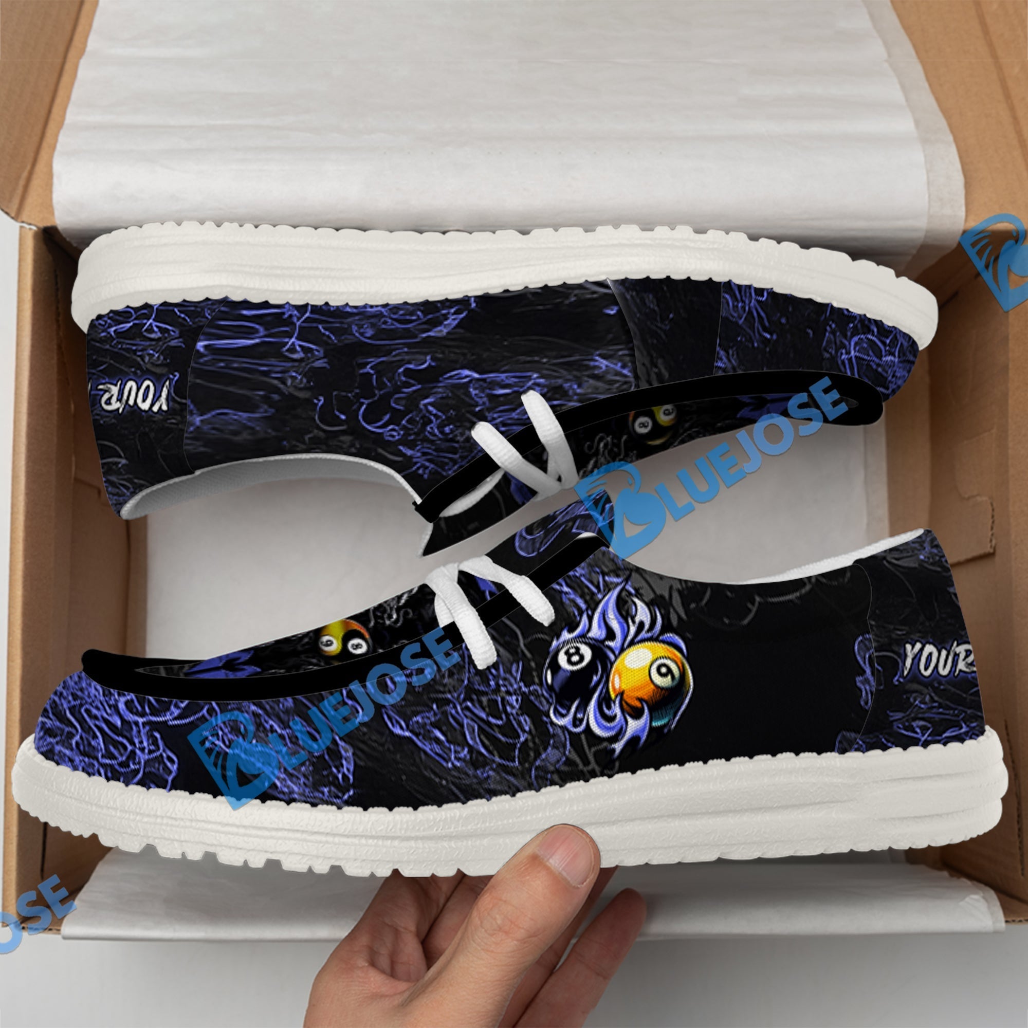 Billiards Ball 8 & 9 Yinyang Dragon Tiger Lace Up Loafers 2026