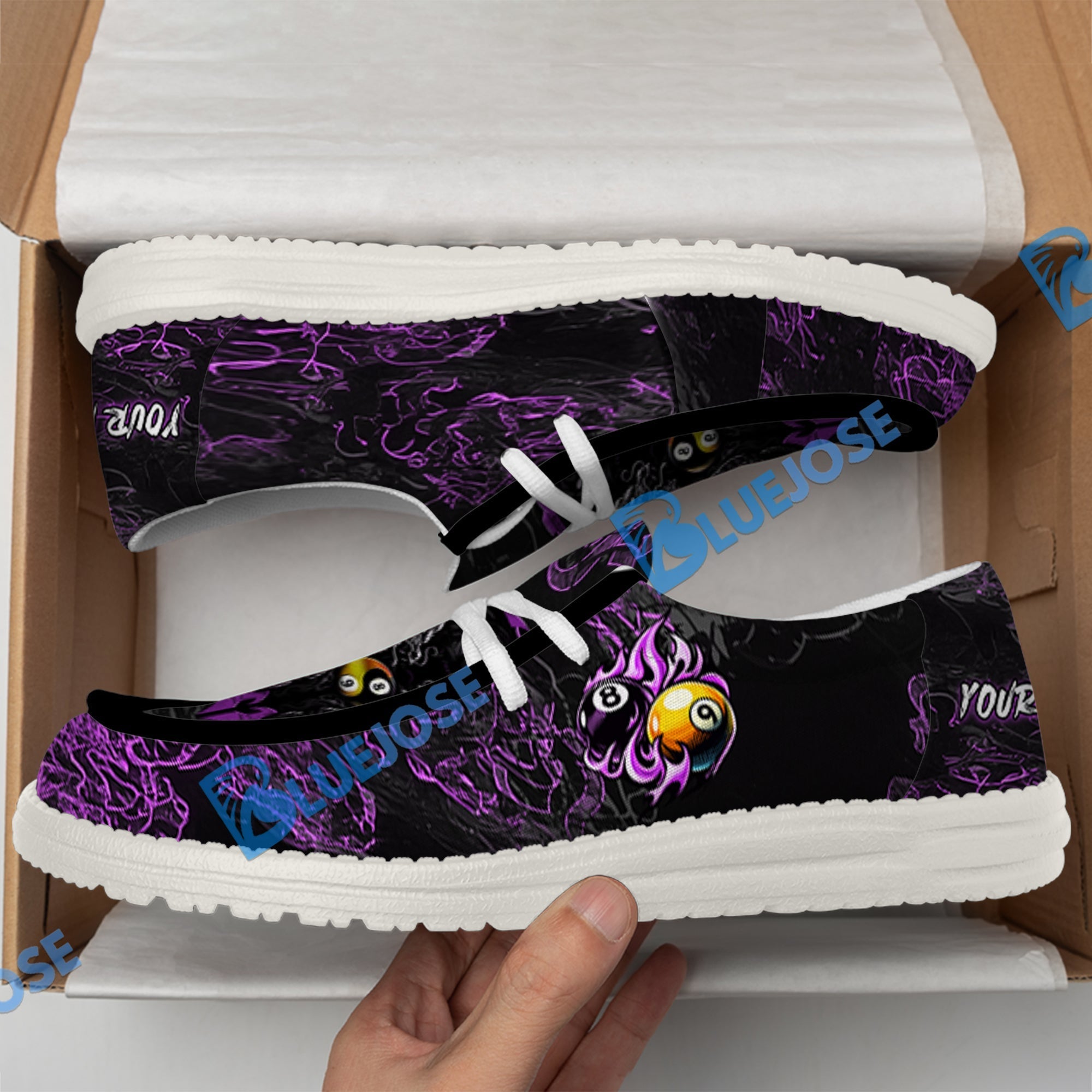 Billiards Ball 8 & 9 Yinyang Dragon Tiger Lace Up Loafers 2026