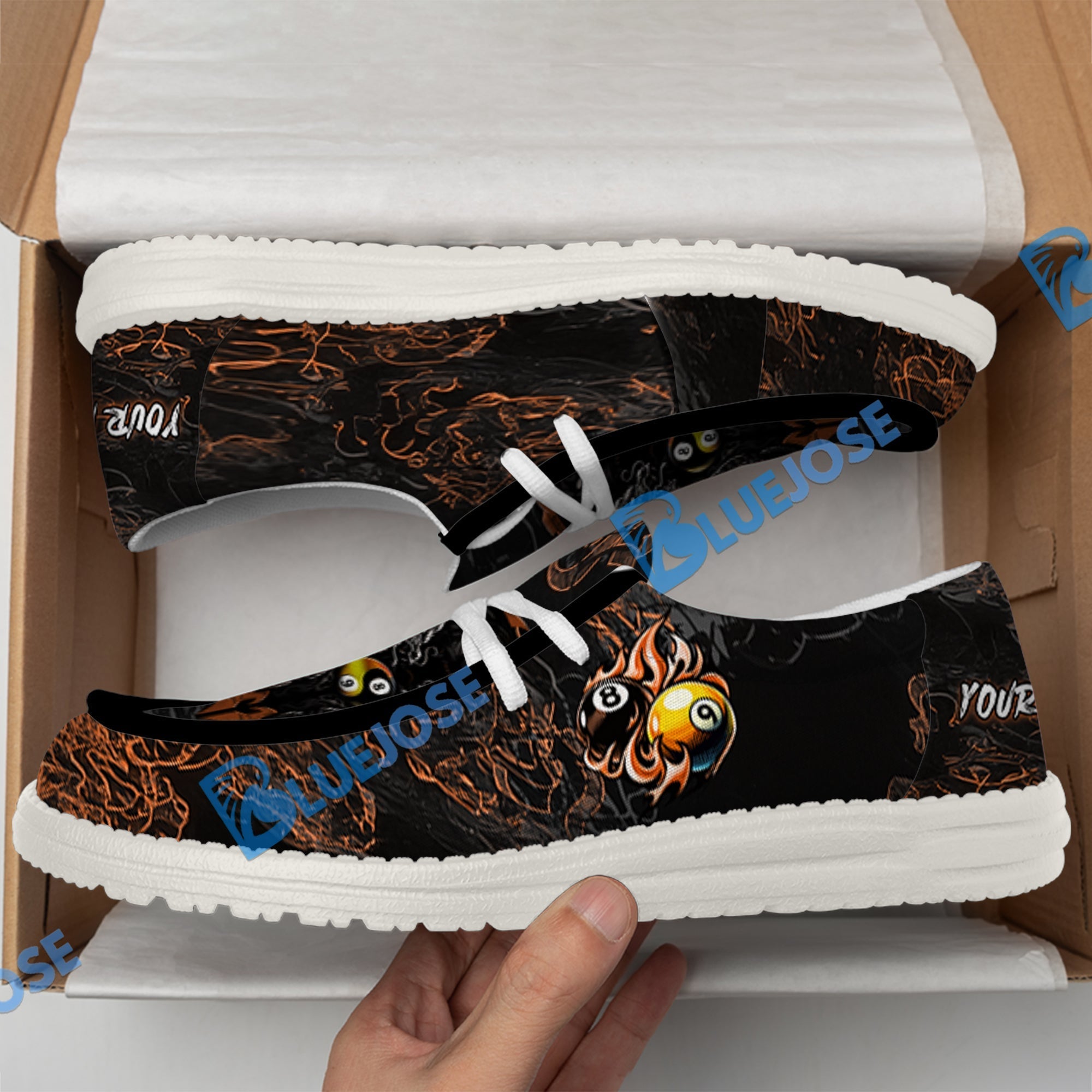 Billiards Ball 8 & 9 Yinyang Dragon Tiger Lace Up Loafers 2026