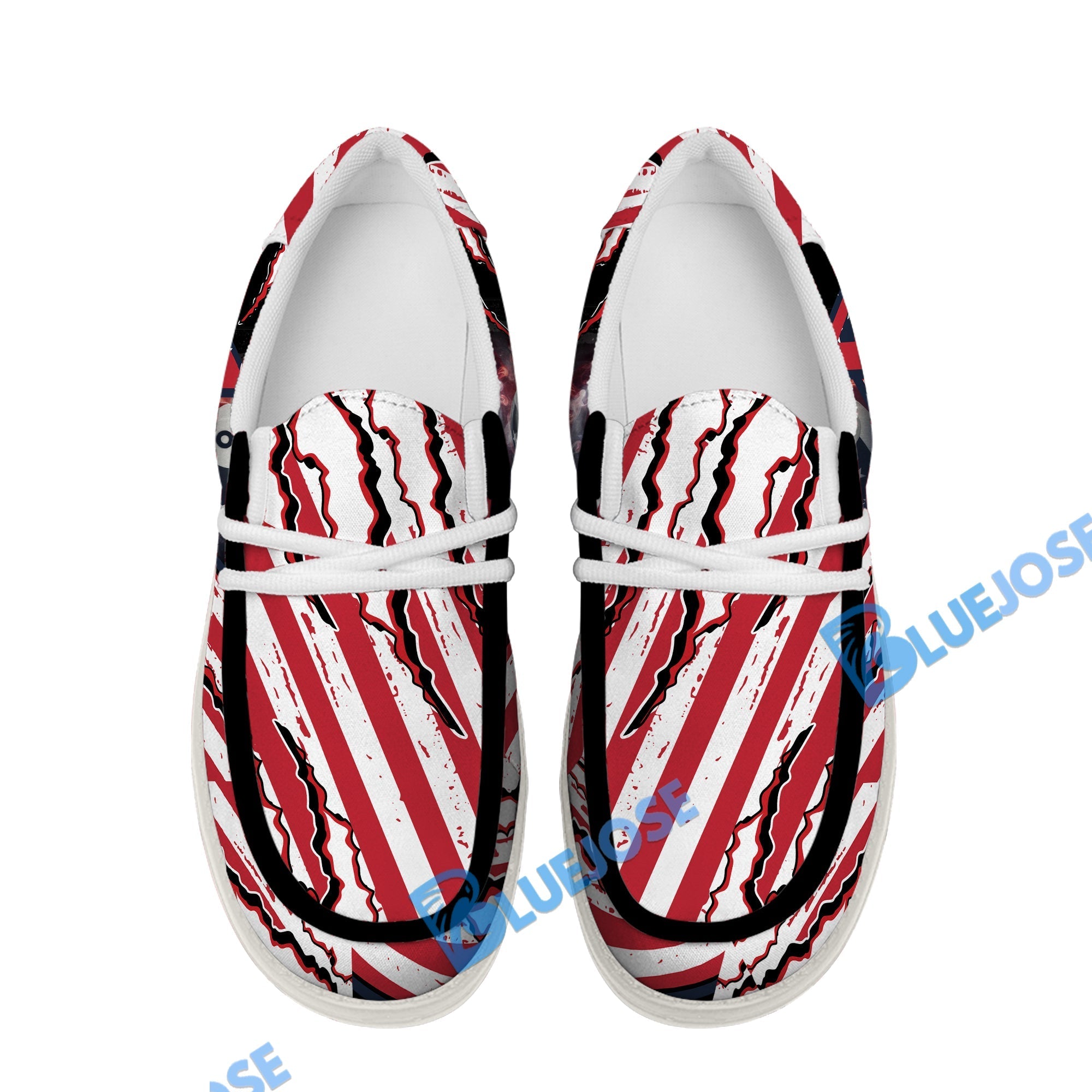 Billiards Ball 8 American Flag Patriot Lace Up Loafers 2026