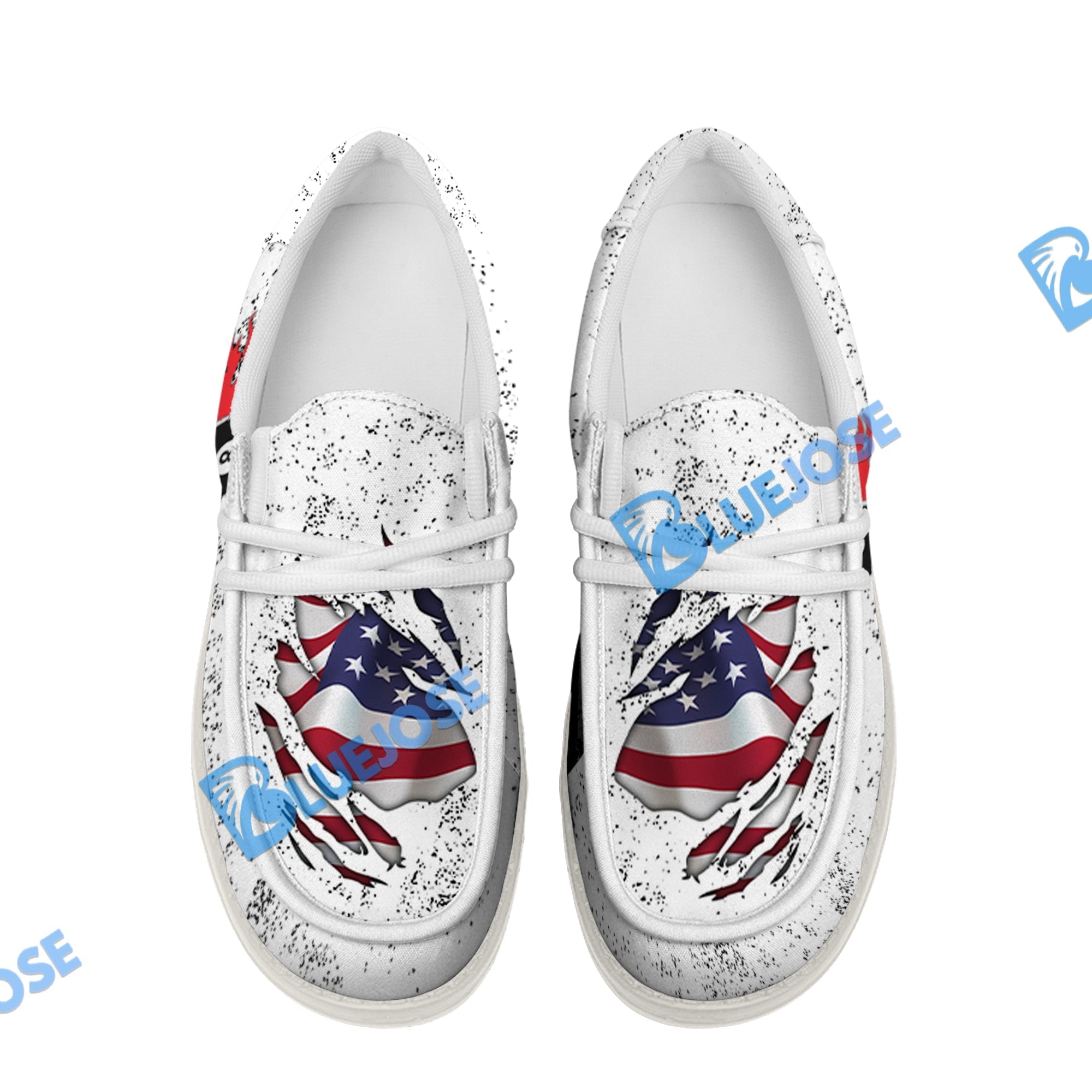 Billiards USA Flag Lace Up Loafers 2026