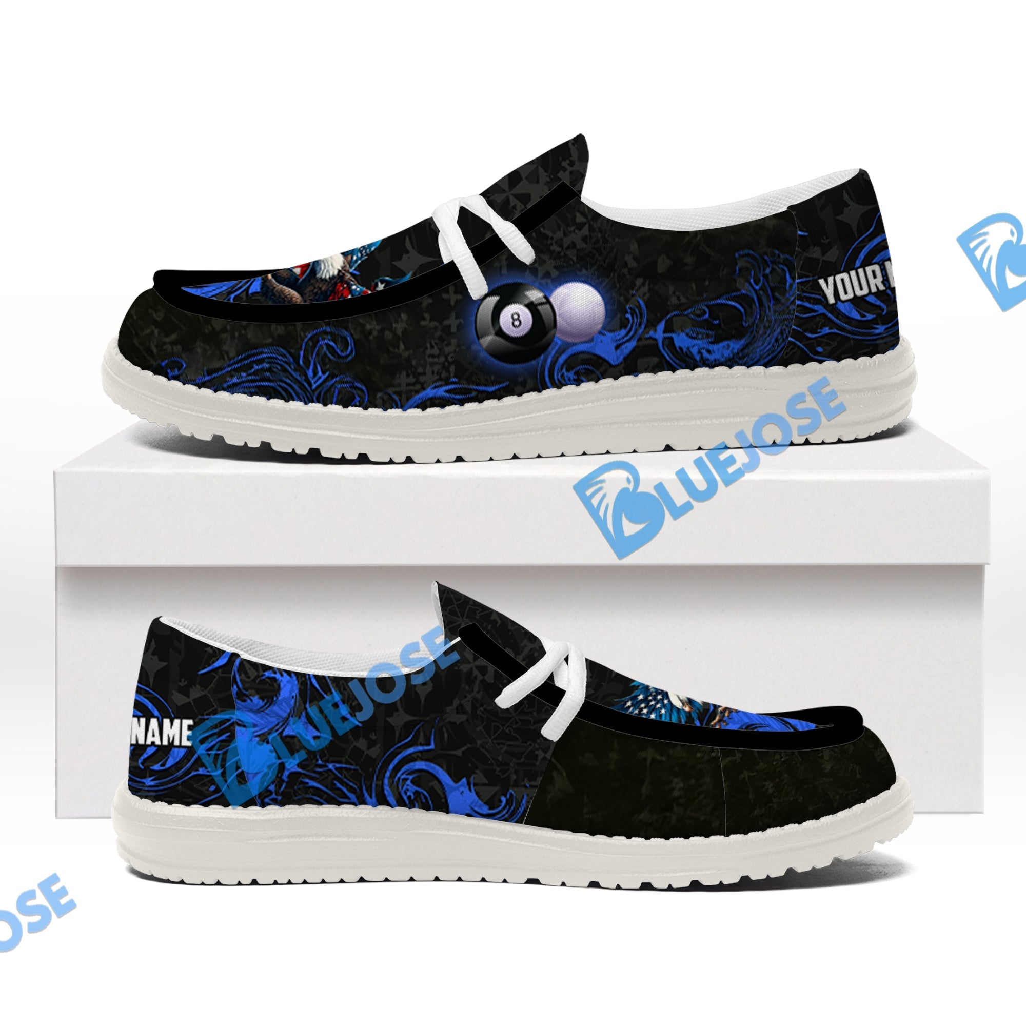 Billiards 8 Ball Almighty American Eagle Lace Up Loafers 2026