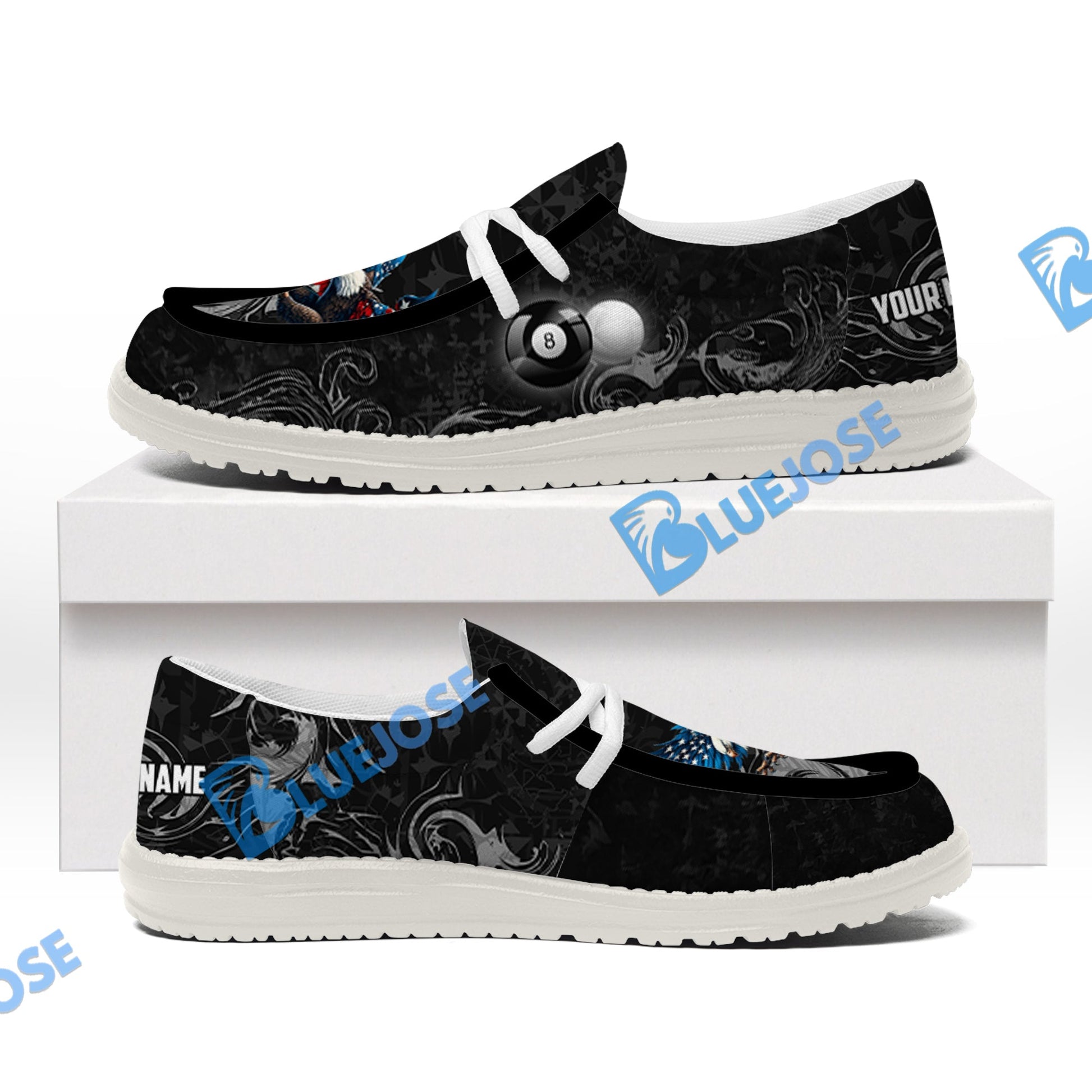 Billiards 8 Ball Almighty American Eagle Lace Up Loafers 2026