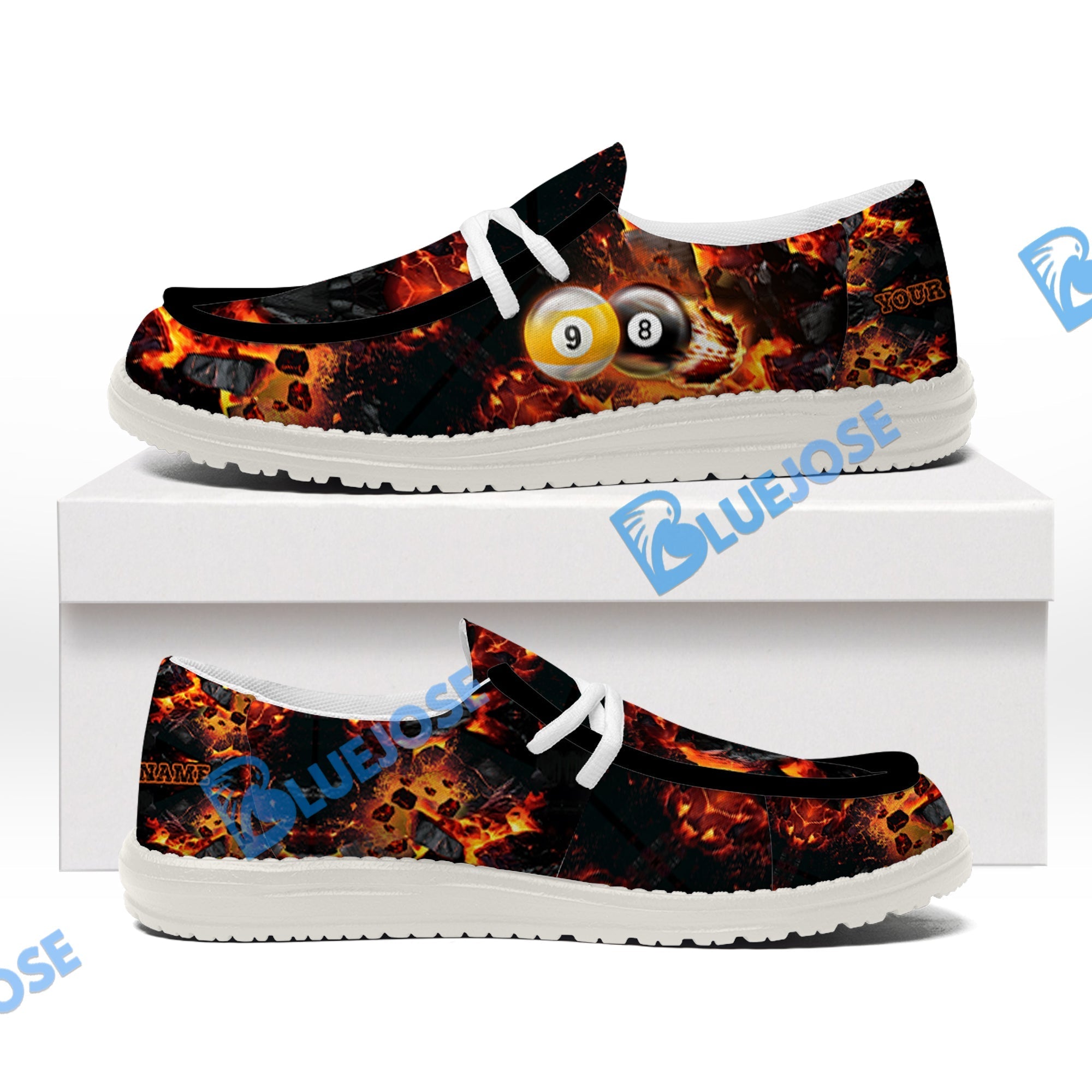 Billiards Ball 8&9 Shoot And Destroy Lace Up Loafers 2026