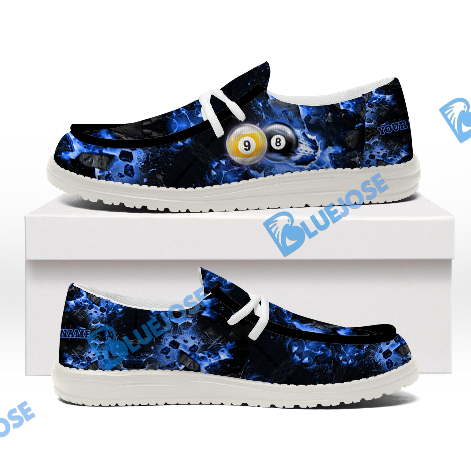 Billiards Ball 8&9 Shoot And Destroy Lace Up Loafers 2026