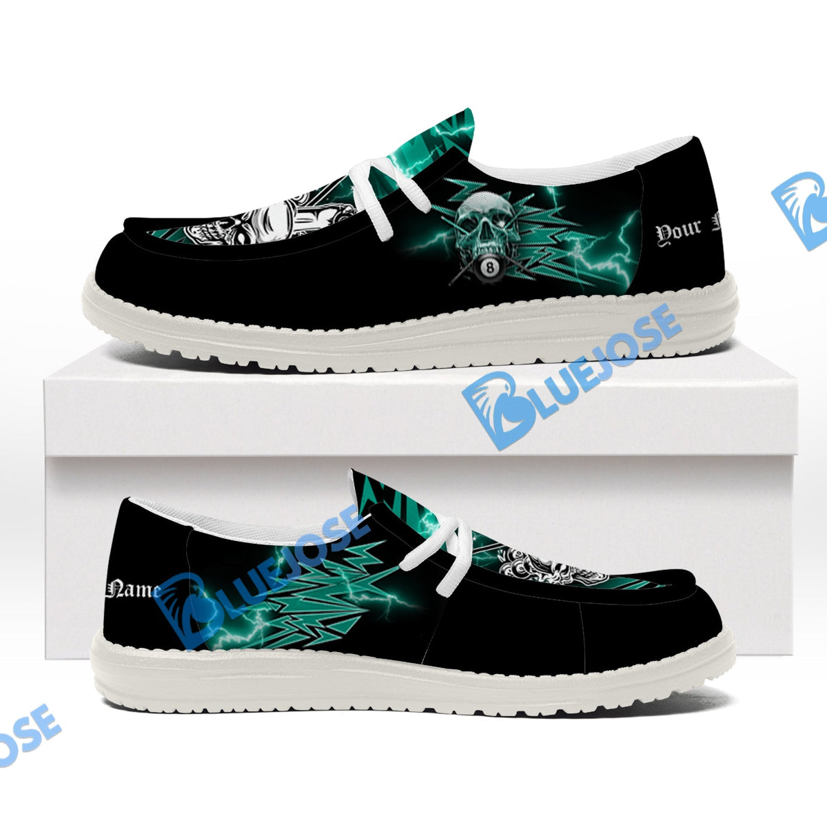 Billiards Ball 8 Deadly Thunder Lace Up Loafers 2026
