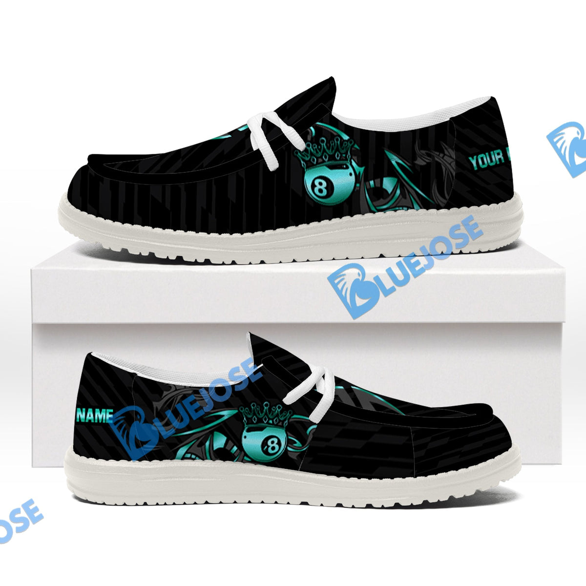 Billiards Ball 8 Crown Lace Up Loafers 2026