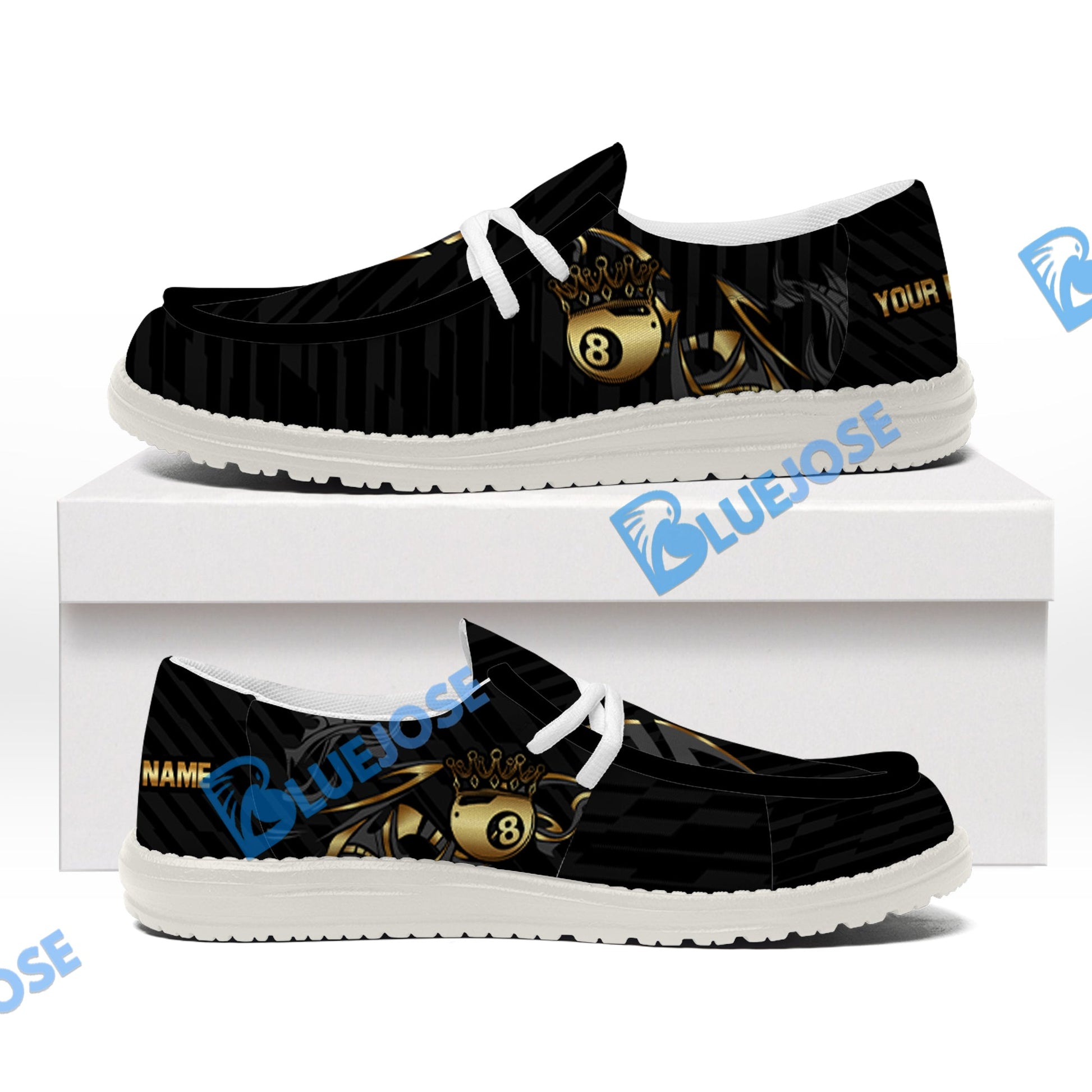 Billiards Ball 8 Crown Lace Up Loafers 2026