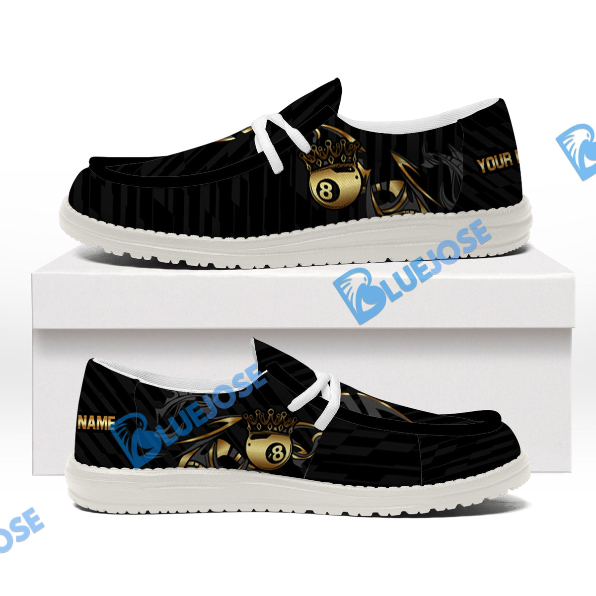 Billiards Ball 8 Crown Lace Up Loafers 2026