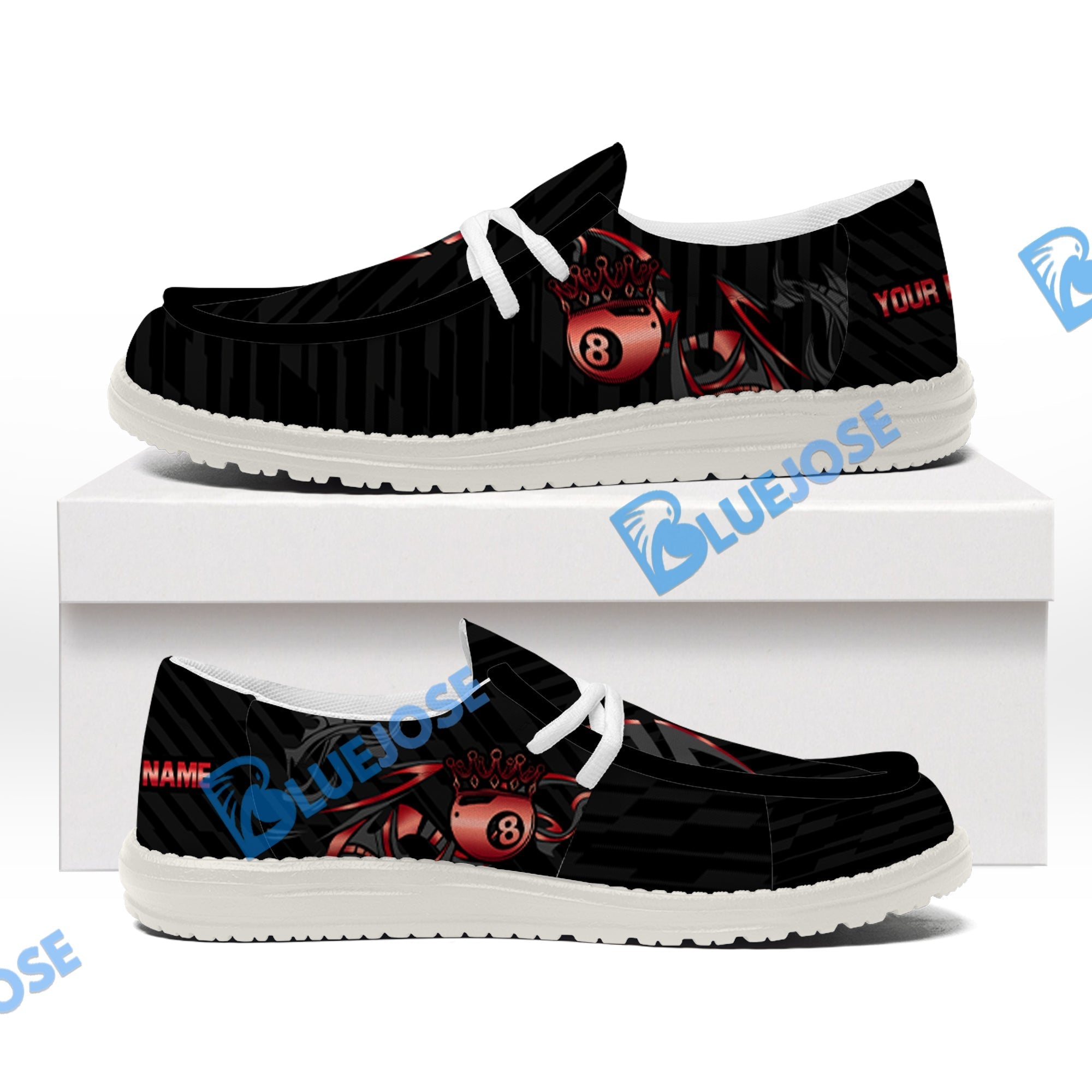 Billiards Ball 8 Crown Lace Up Loafers 2026