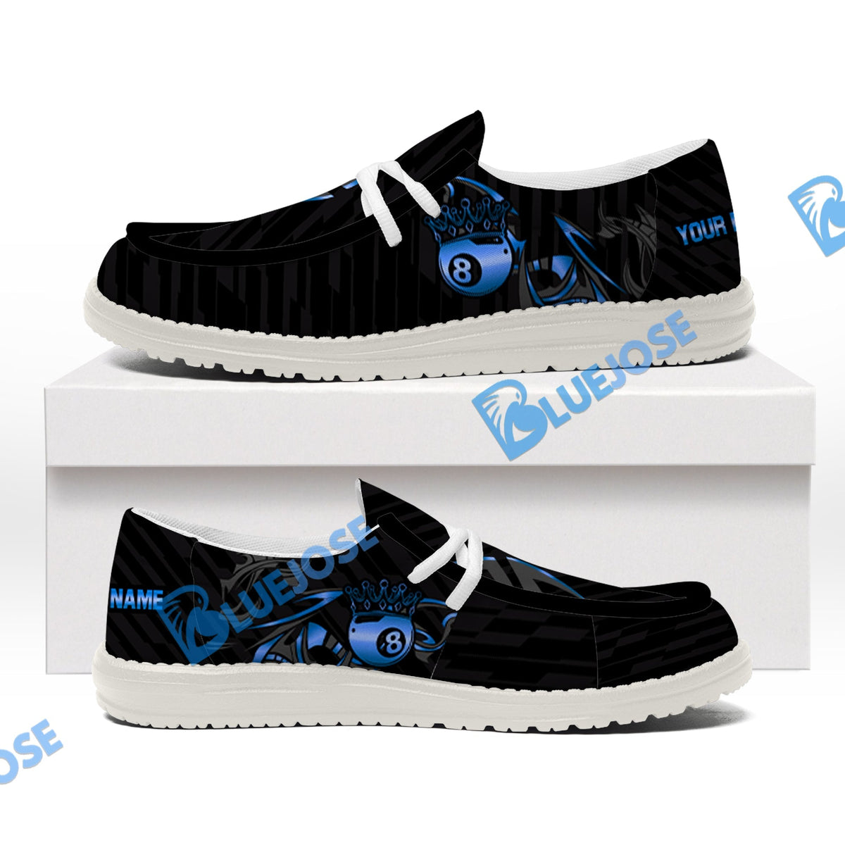 Billiards Ball 8 Crown Lace Up Loafers 2026