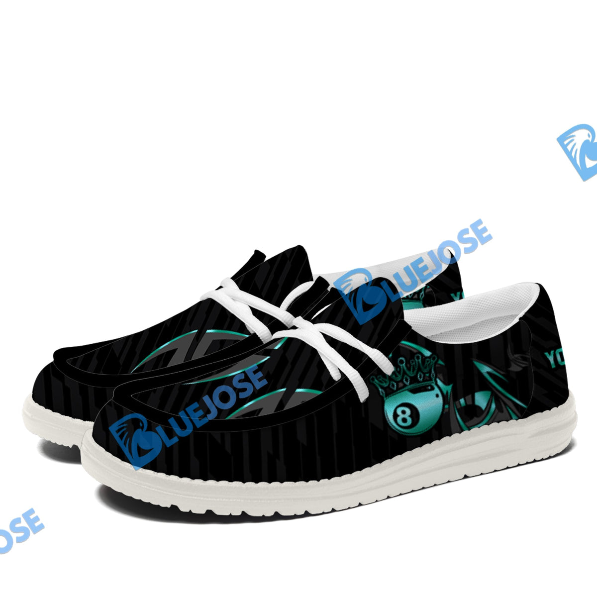 Billiards Ball 8 Crown Lace Up Loafers 2026