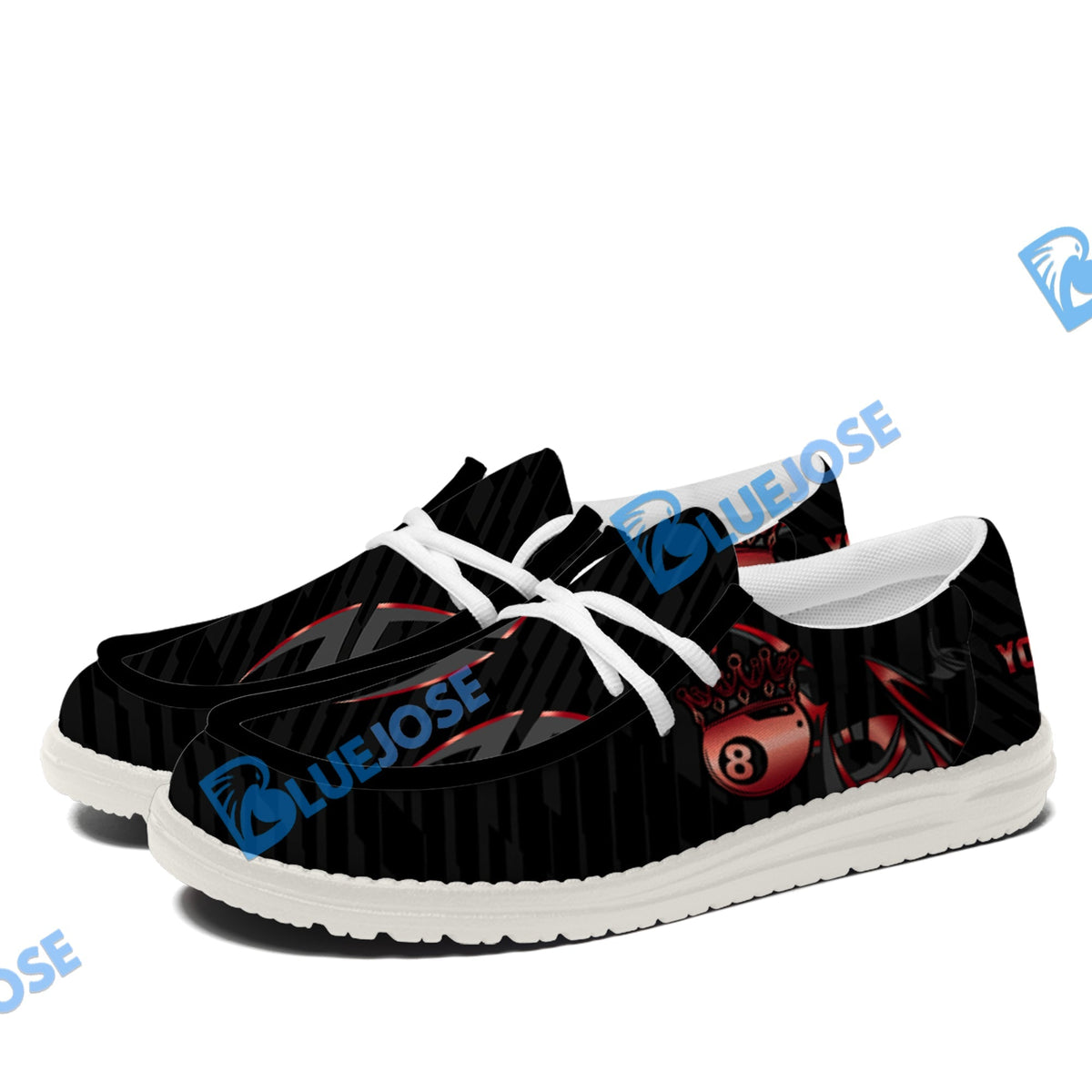 Billiards Ball 8 Crown Lace Up Loafers 2026
