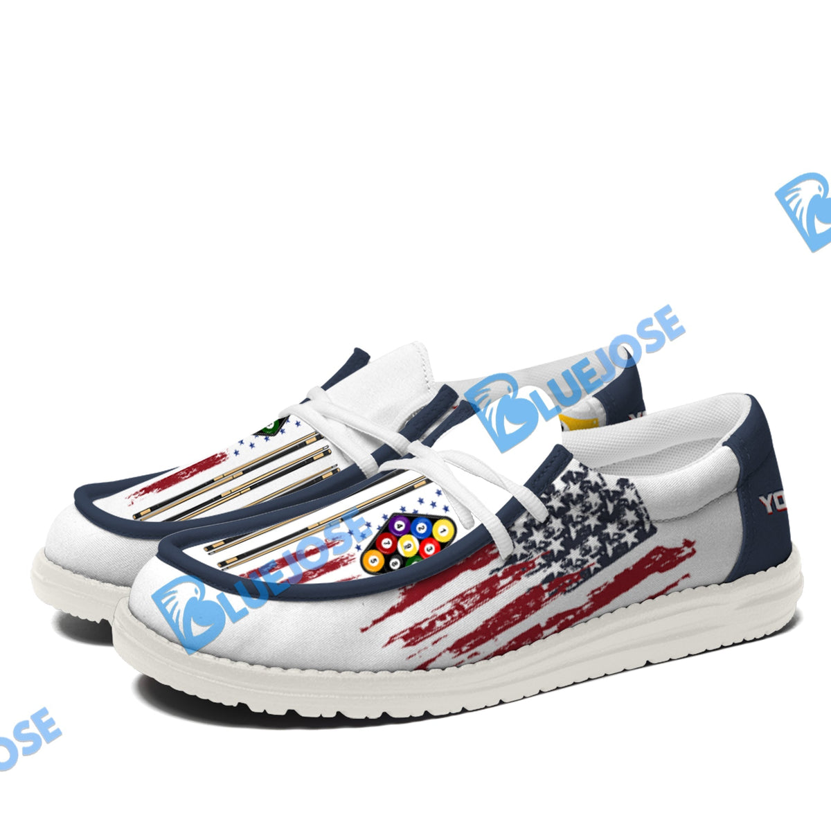 Billiards Ball 9 US Flag Champion Lace Up Loafers 2026
