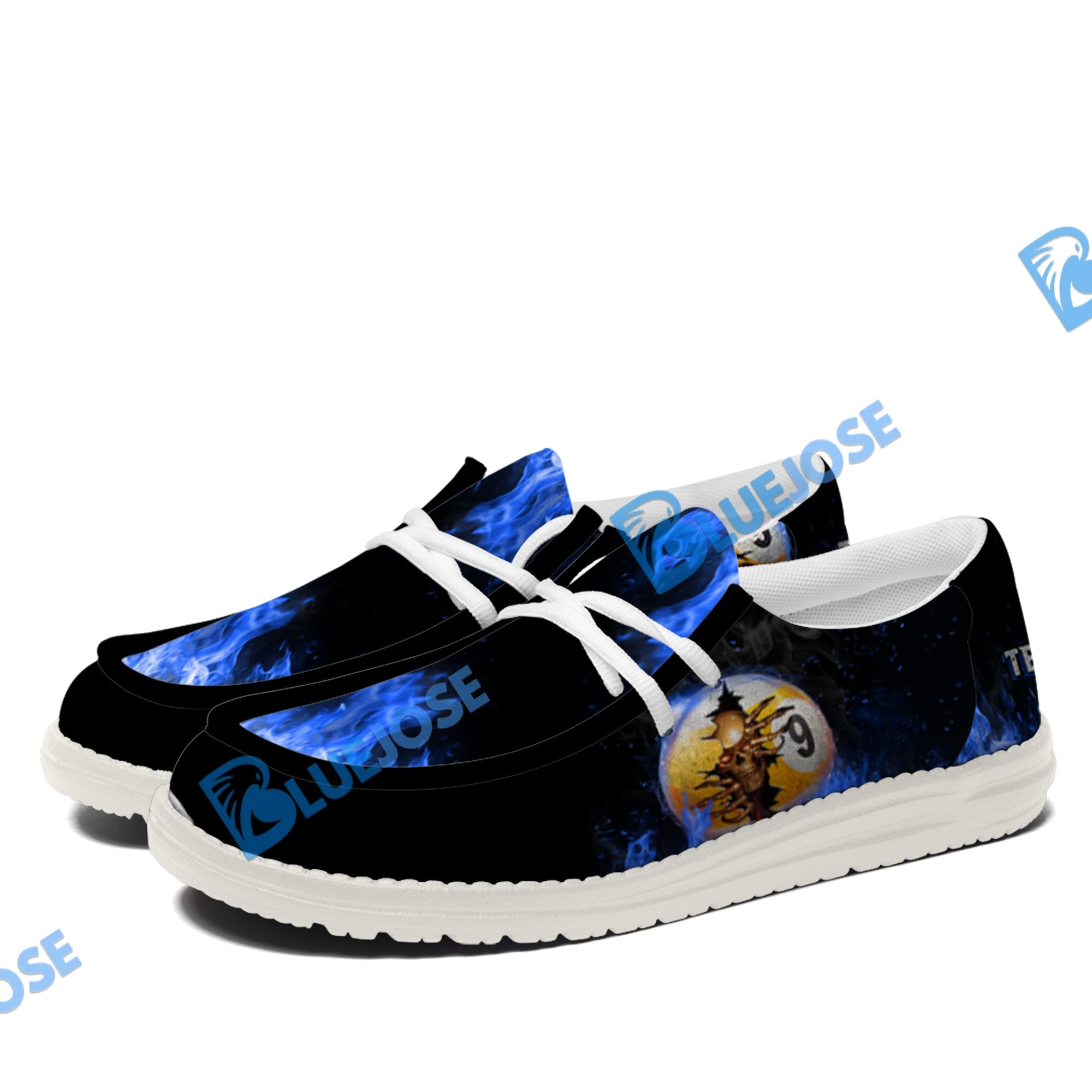 Billiards Ball 8 And 9 Fire Crack Lace Up Loafers 2026
