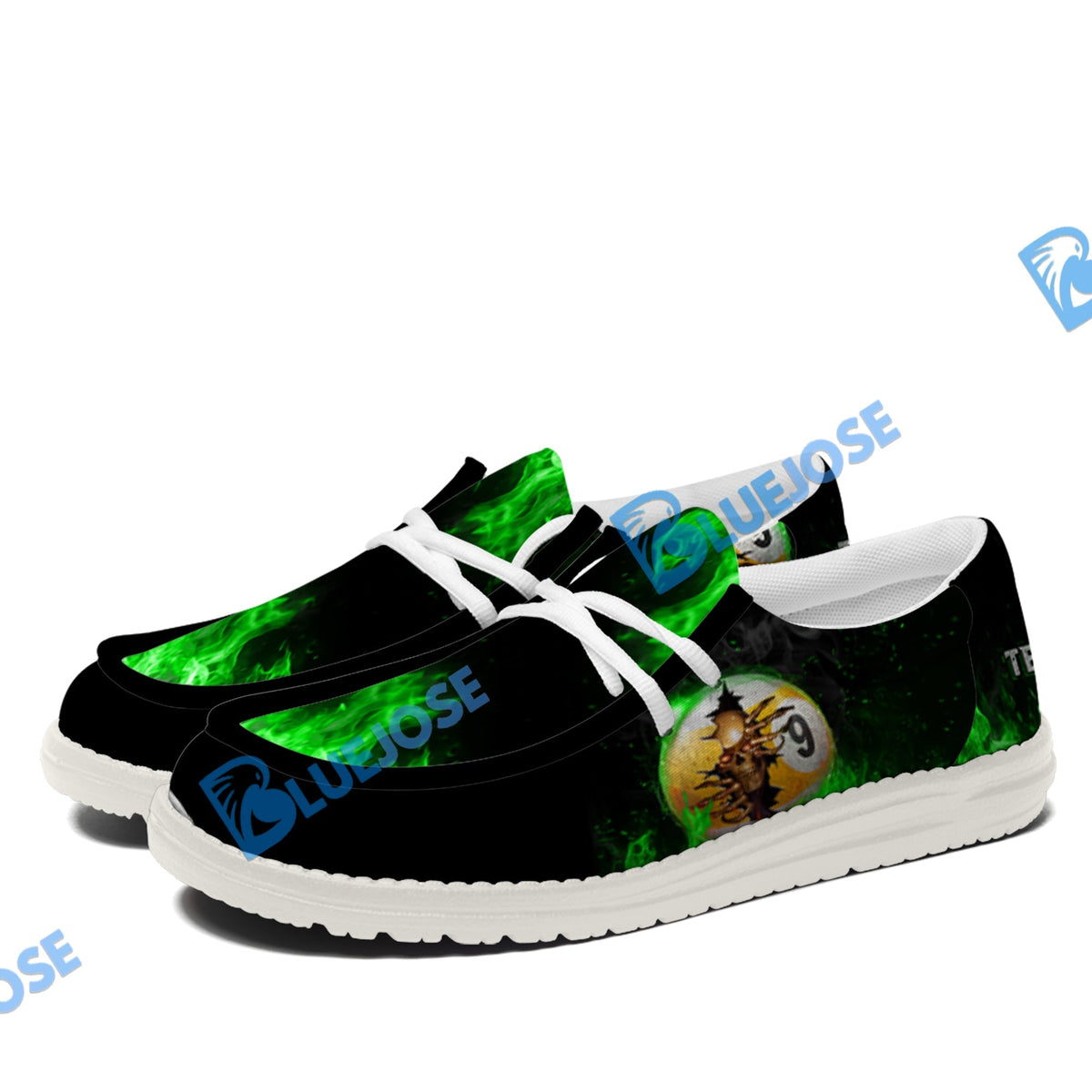 Billiards Ball 8 And 9 Fire Crack Lace Up Loafers 2026