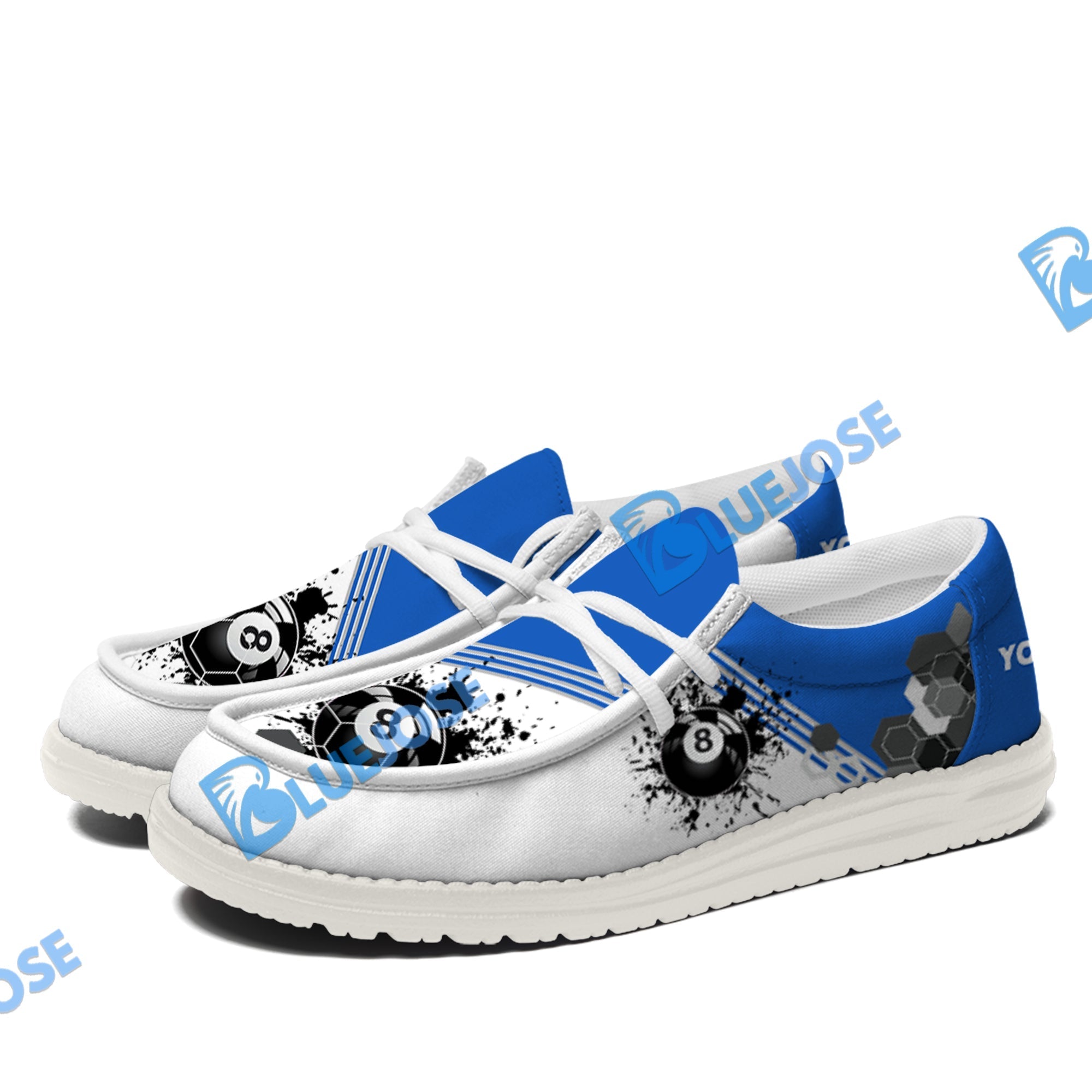Billiards Ball 8 Black Stains Lace Up Loafers 2026