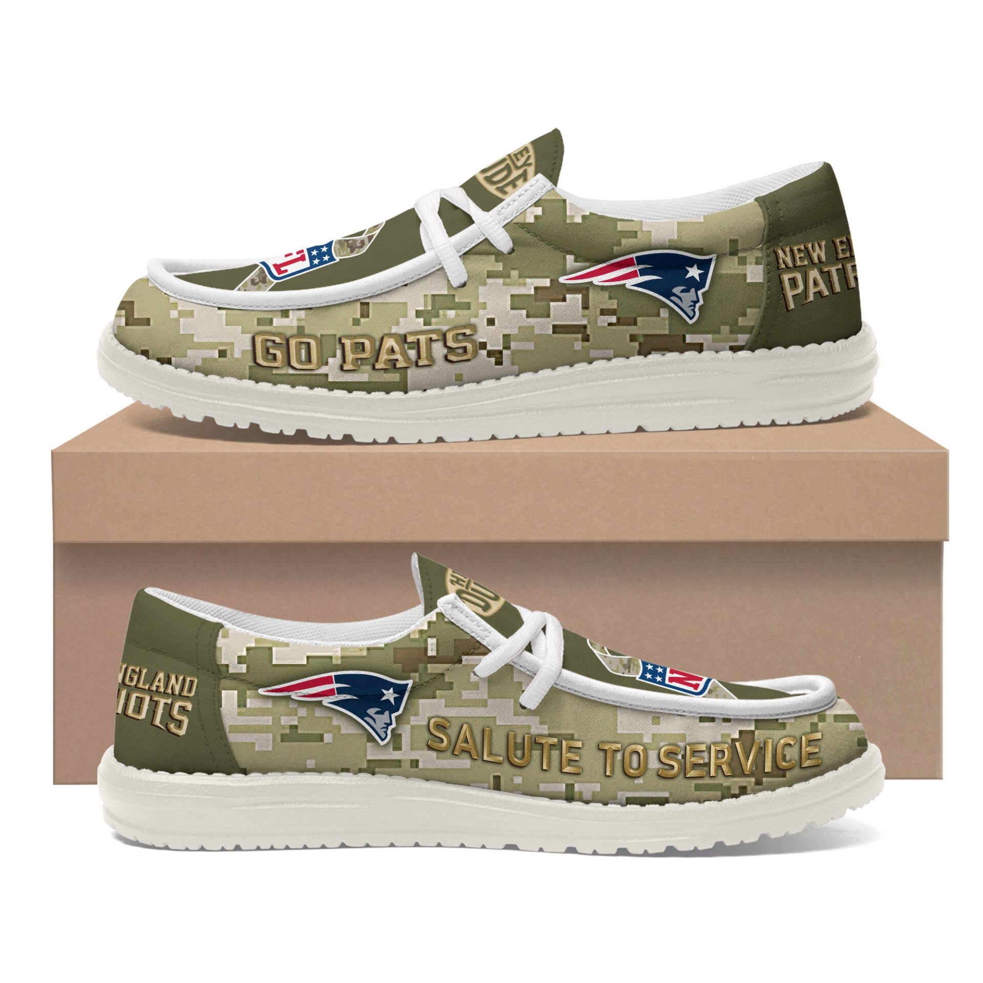 New England Patriots Lace Up Loafers 2026