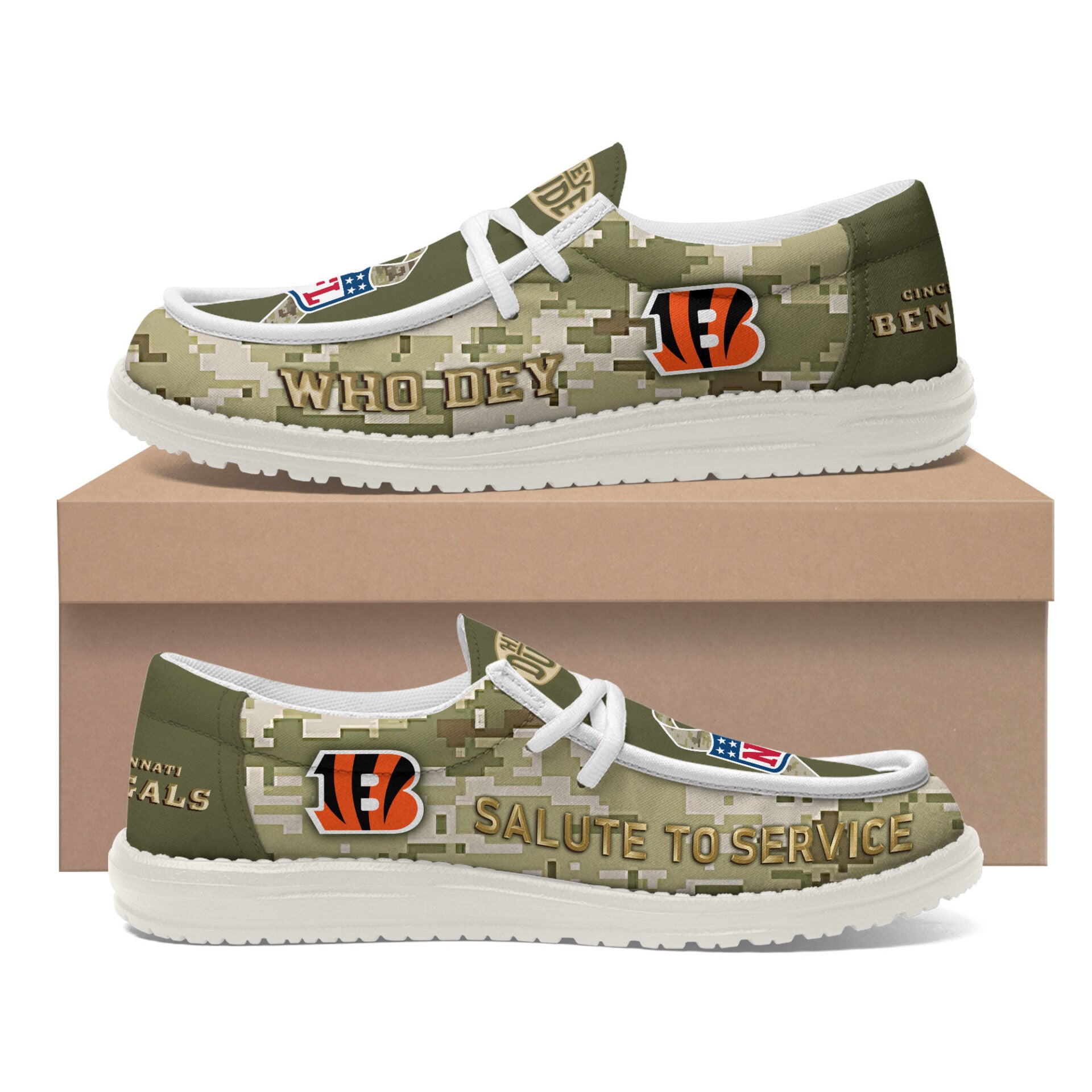 Cincinnati Bengals Lace Up Loafers 2026