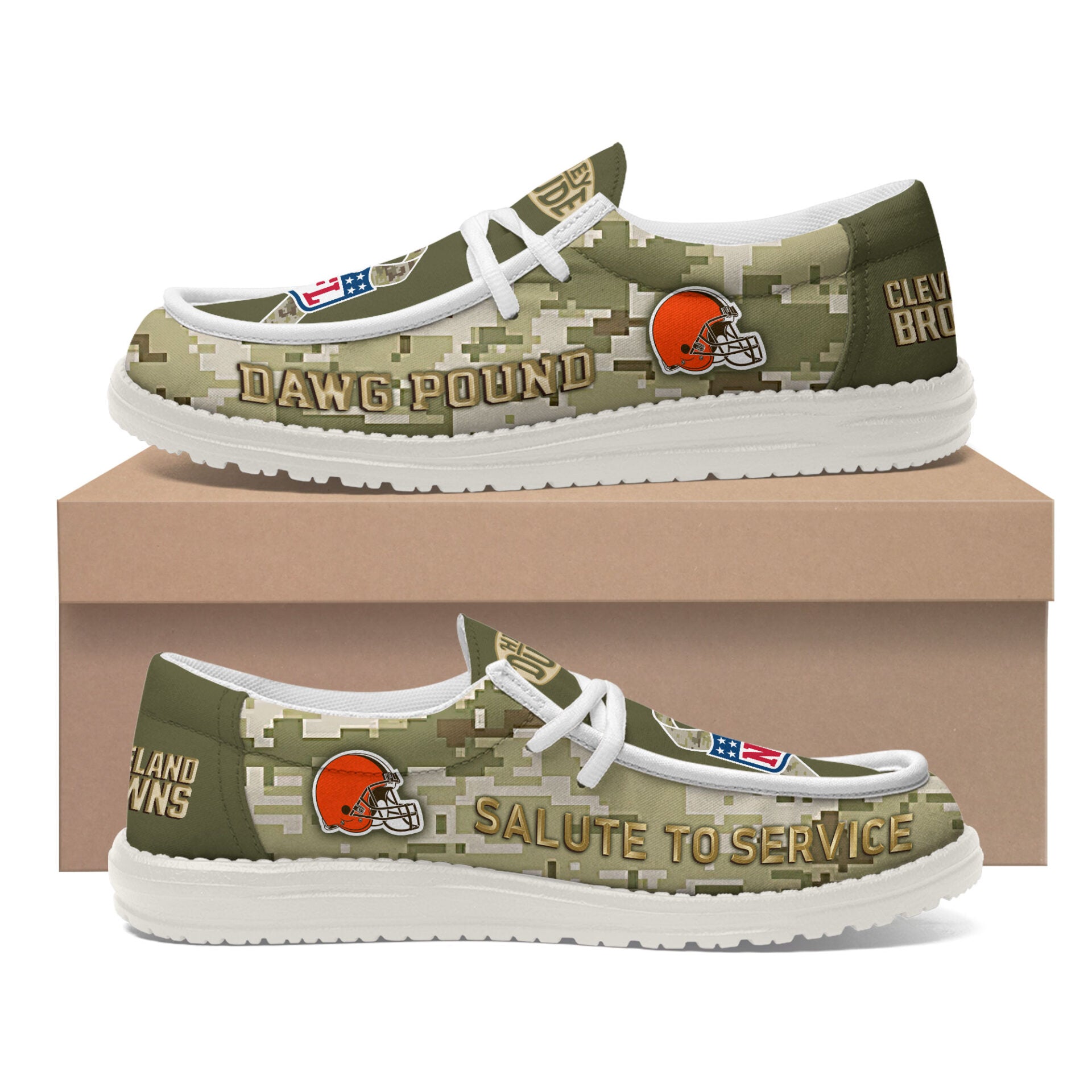 Cleveland Browns Lace Up Loafers 2026