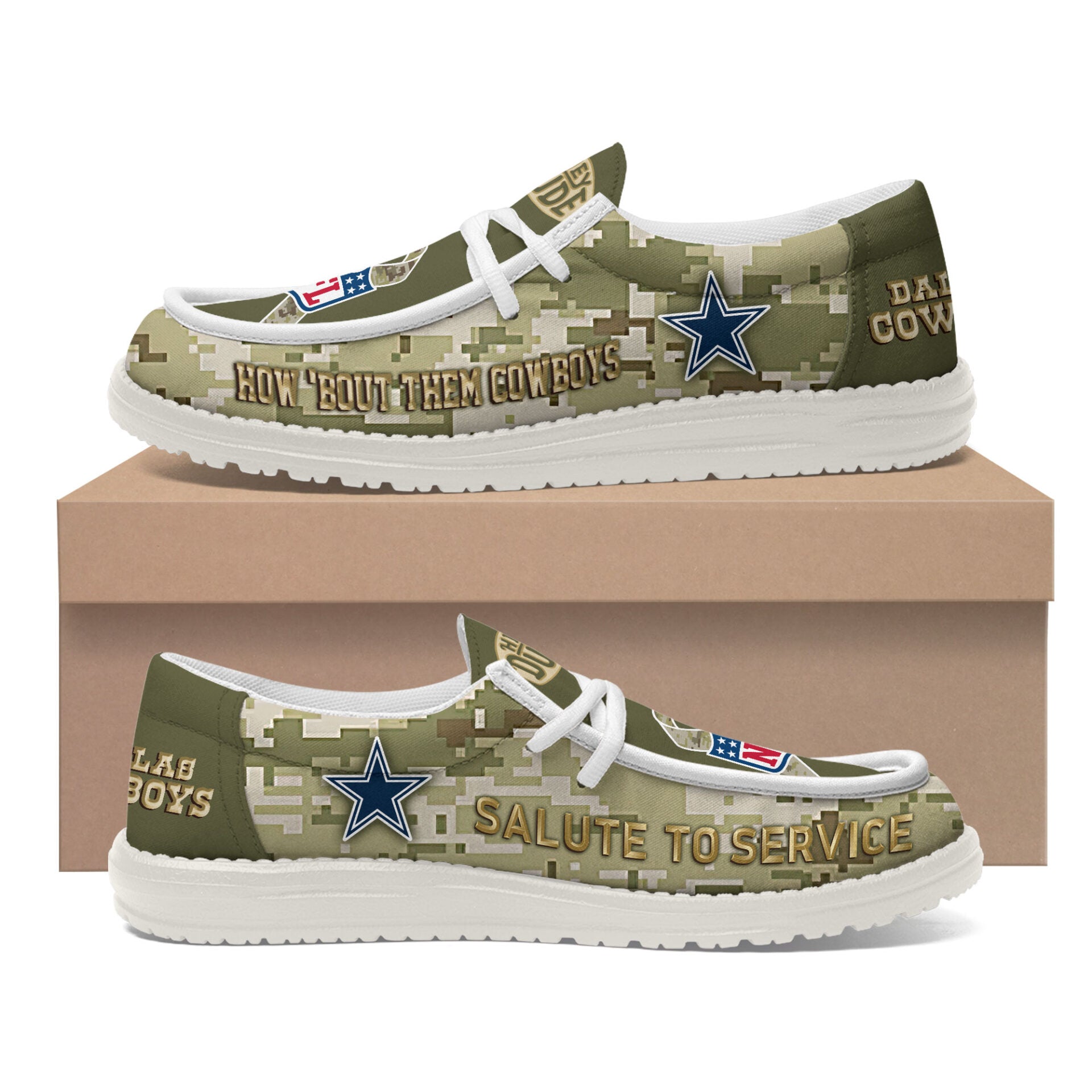 Dallas Cowboys Lace Up Loafers 2026