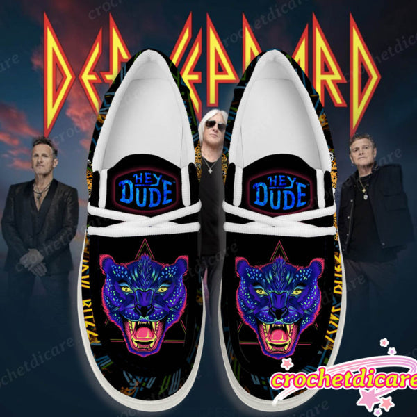Def Leppard Lace Up Loafers 2026