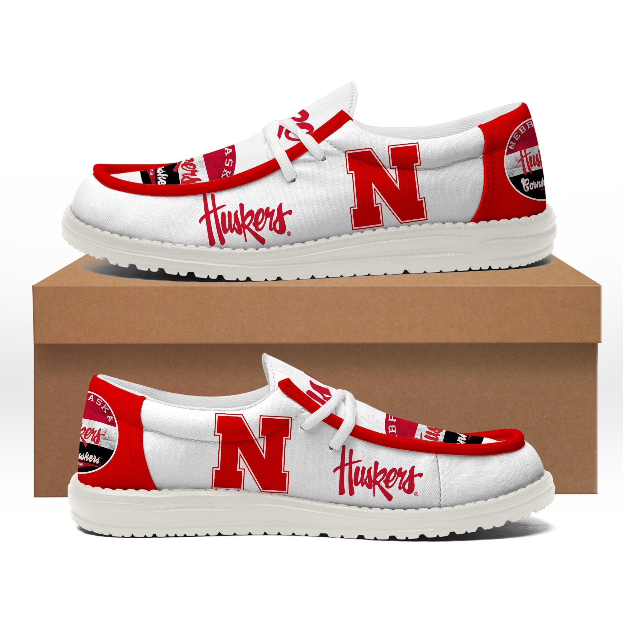 Nebraska Cornhuskers Lace Up Loafers 2026