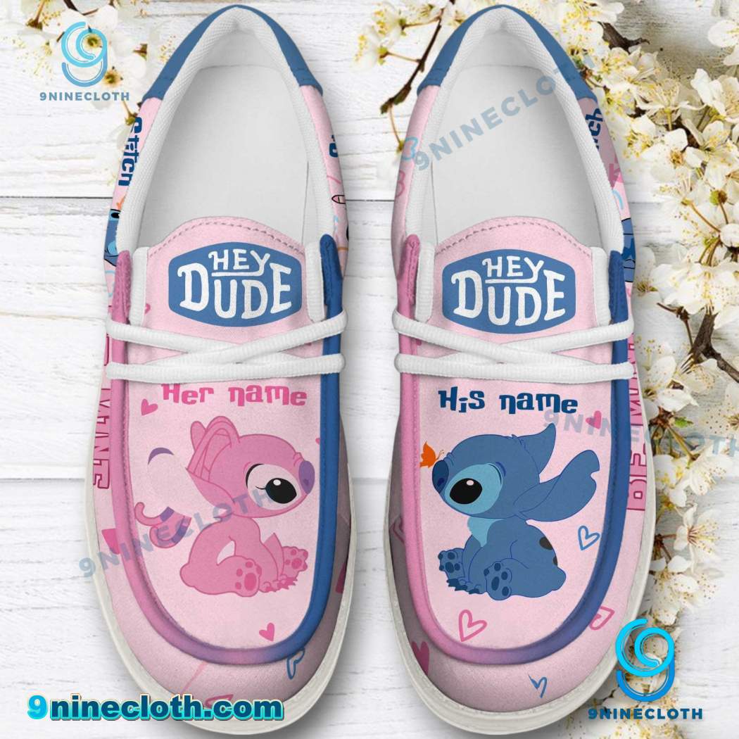 Stitch And Angel Lace Up Loafers 2026