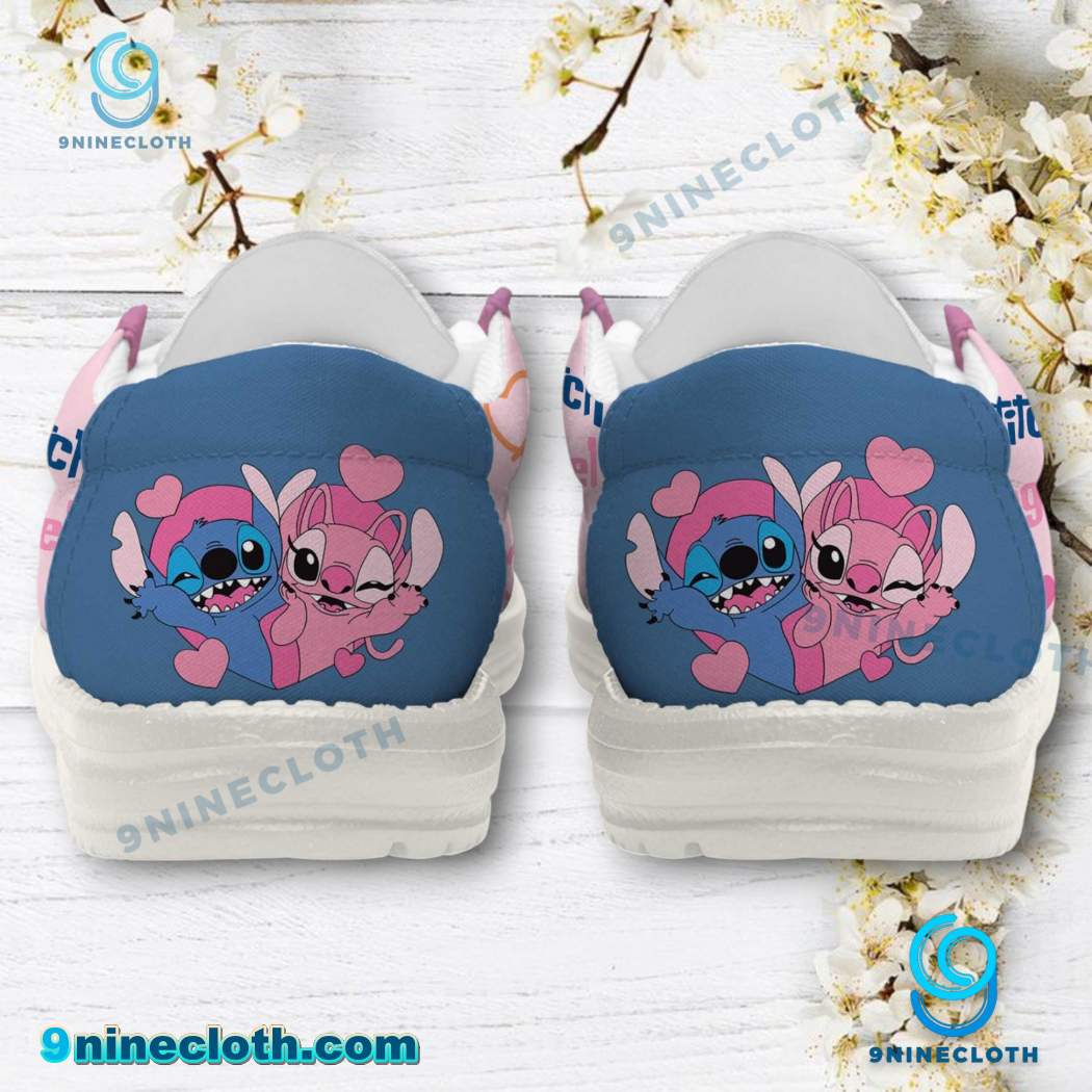 Stitch And Angel Lace Up Loafers 2026