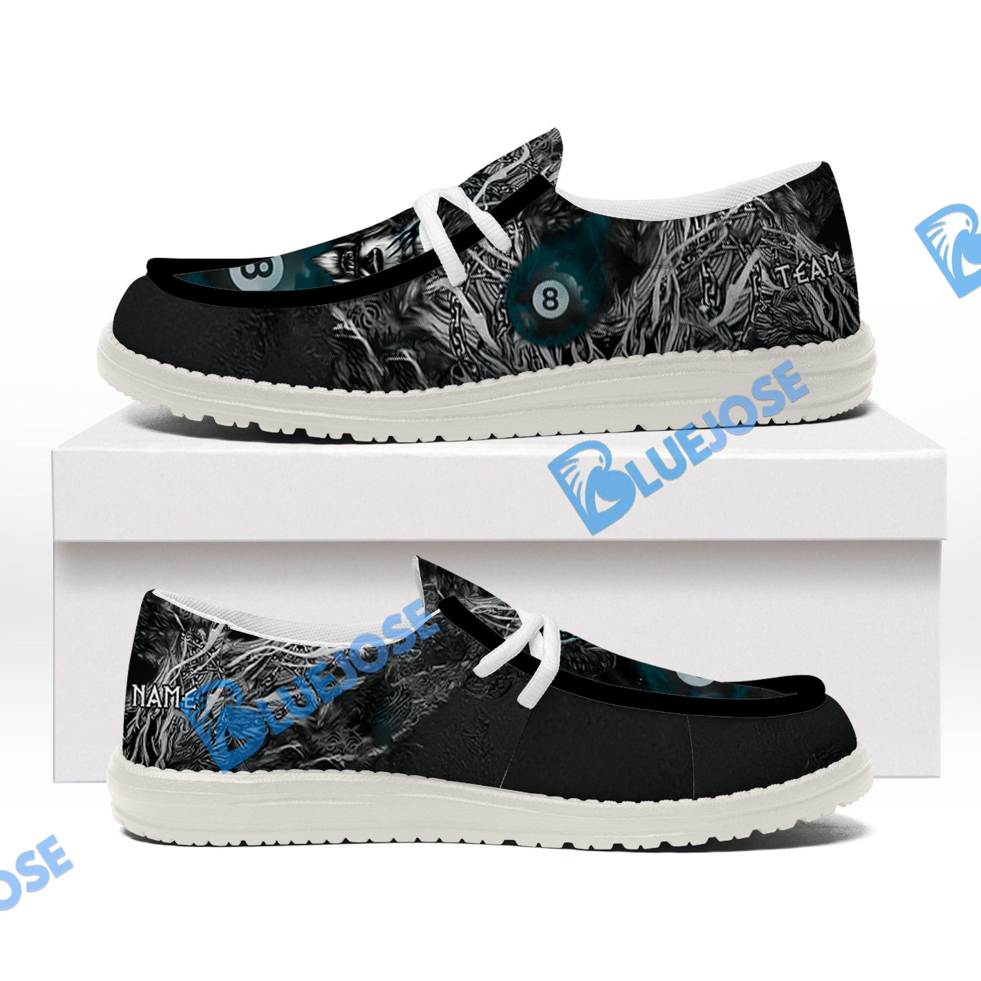 Billiards 8 Chain Scar Wolf Lace Up Loafers 2026