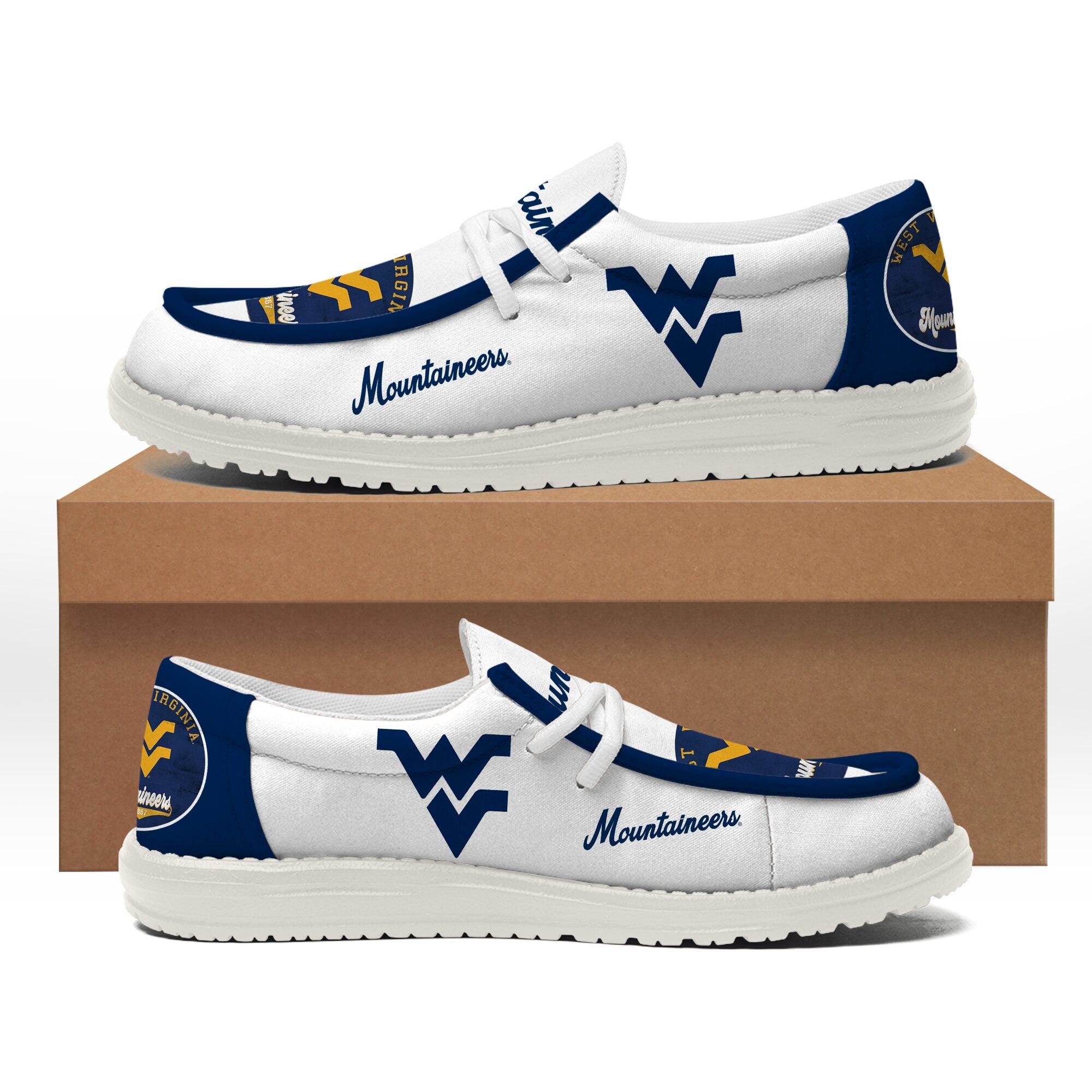West Virginia Mountaineers Lace Up Loafers 2026