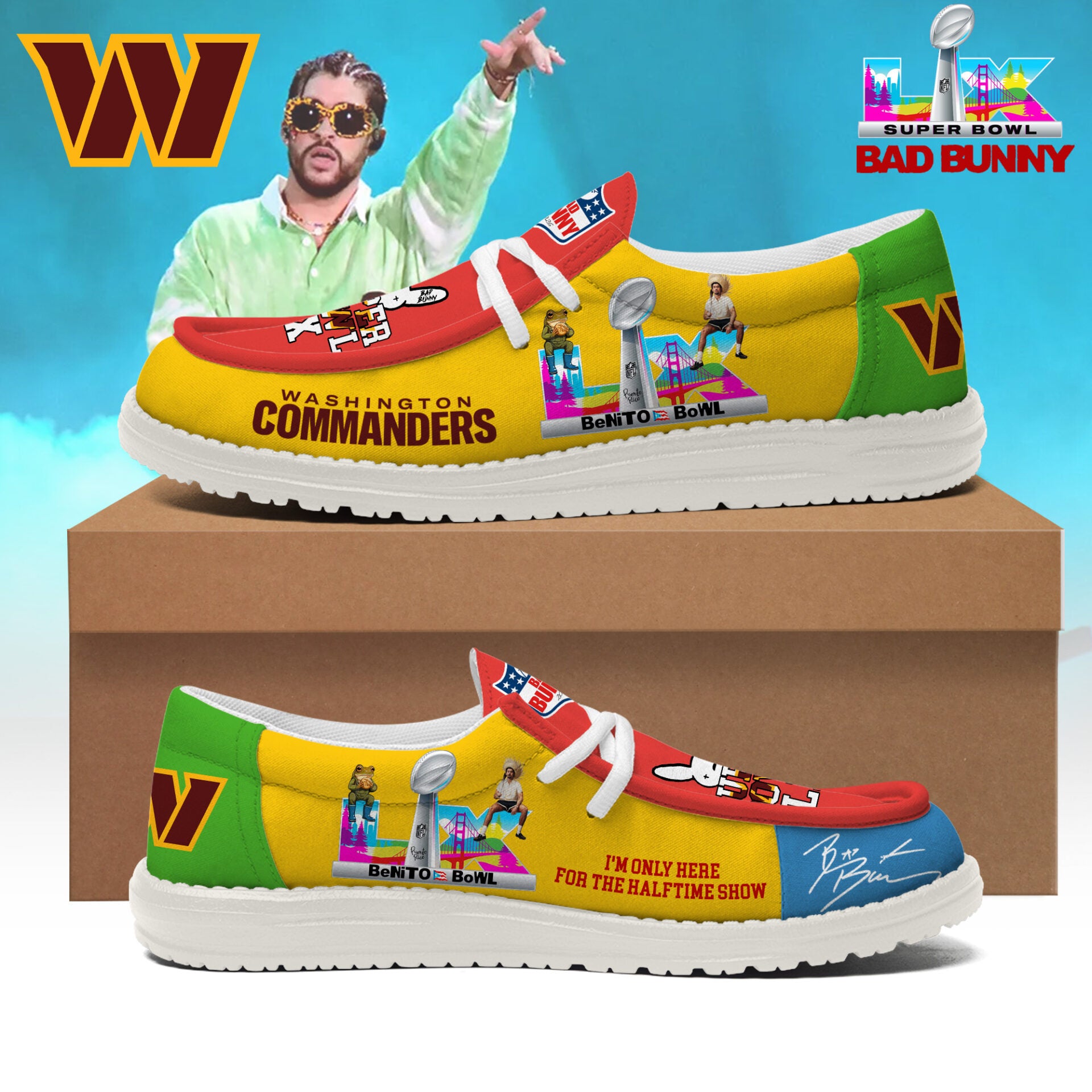 Washington Commanders Lace Up Loafers 2026
