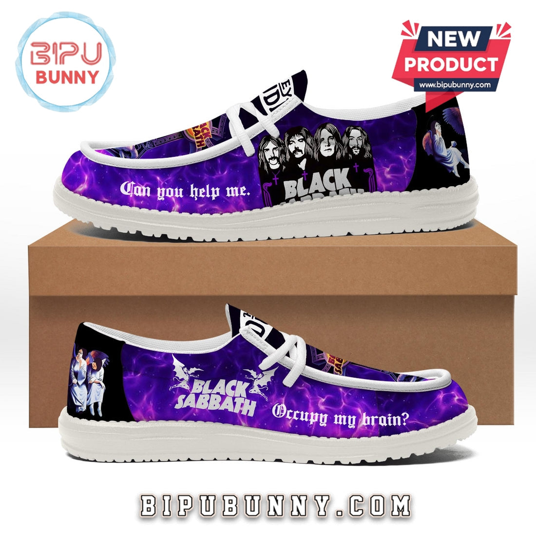 Black Sabbath Lace Up Loafers 2026