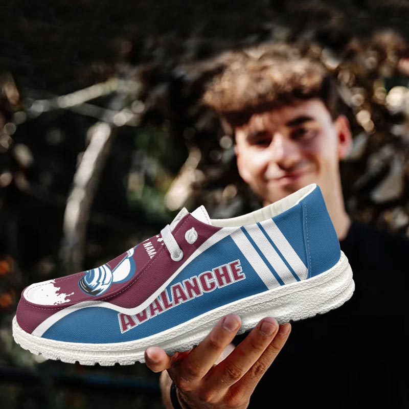 Colorado Avalanche Lace Up Loafers Shoes 2026